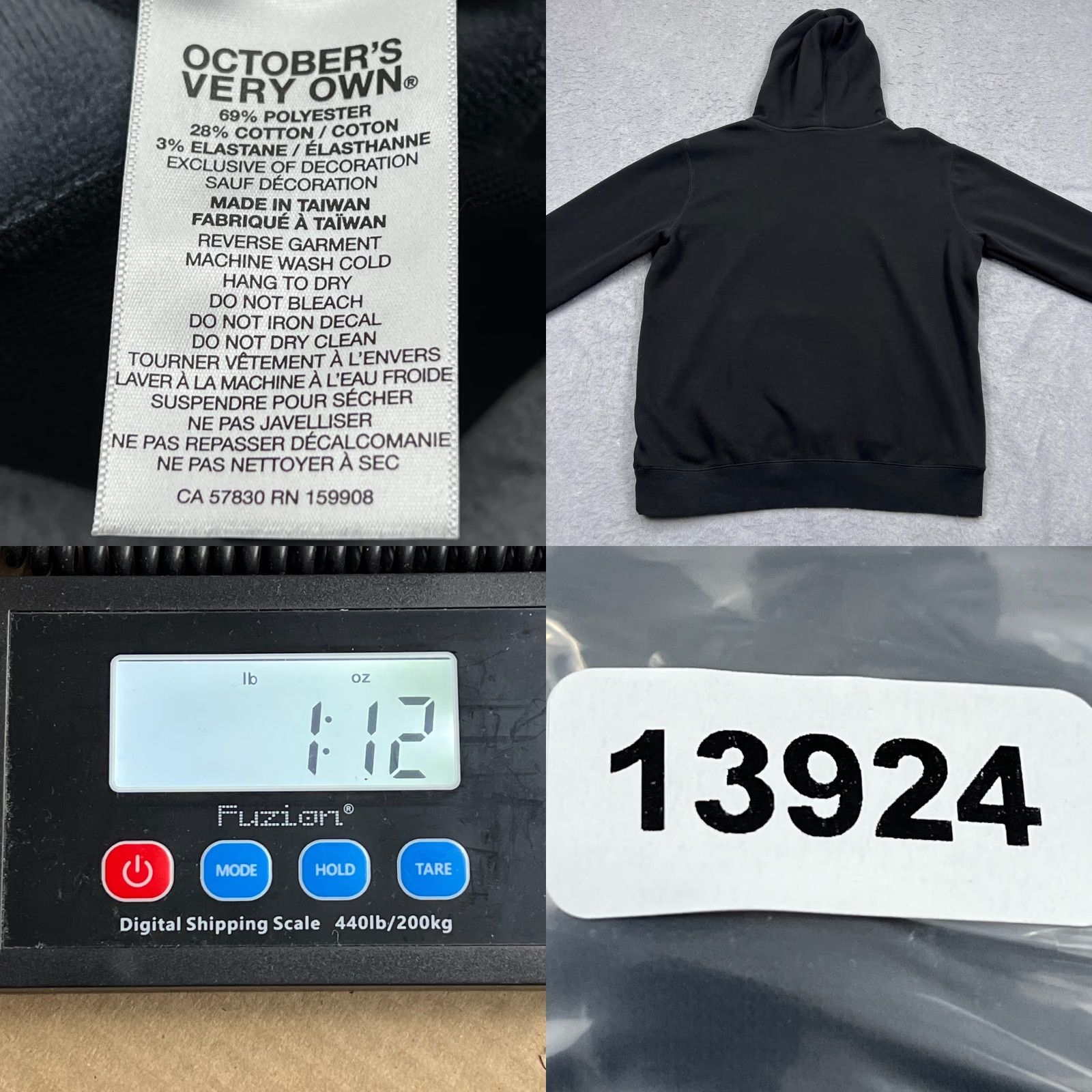 Vintage OVO Drake Hoodie Men L Black Lined Heavy Sweatshirt Octobers Very Own Owl Shirt pullover Hooded Graphic Print Logo Winter Fall Musica Owl Mens Size US L / EU 52-54 / 3 - 8 Thumbnail