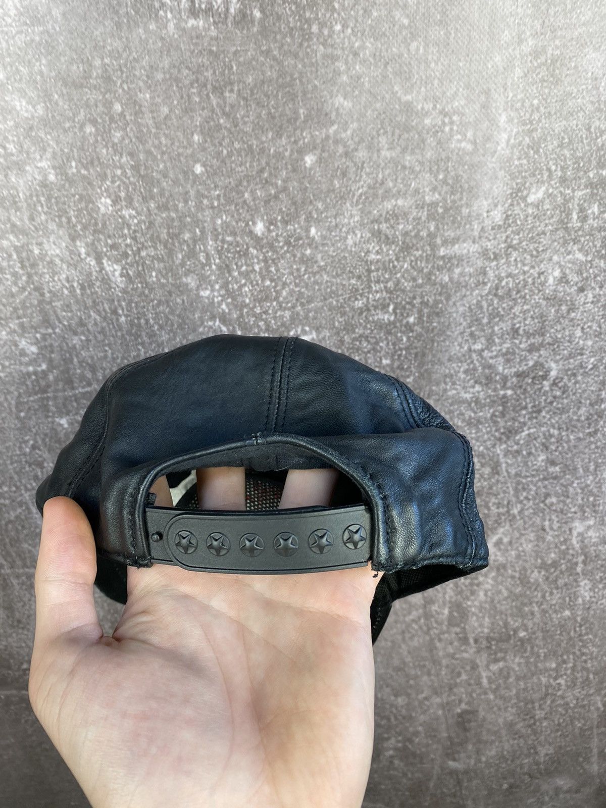 Harley Davidson × Vintage Vintage 90s Harley Davidson Leather Cap Size ONE SIZE - 7 Thumbnail