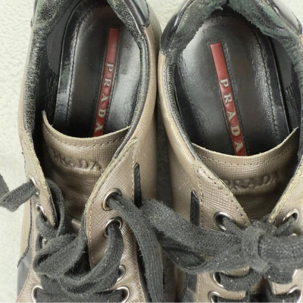 Prada Prada Sport Two Tone Leather Low Top Sneakers Size 7.5 US Size US 7.5 / EU 40-41 - 5 Thumbnail