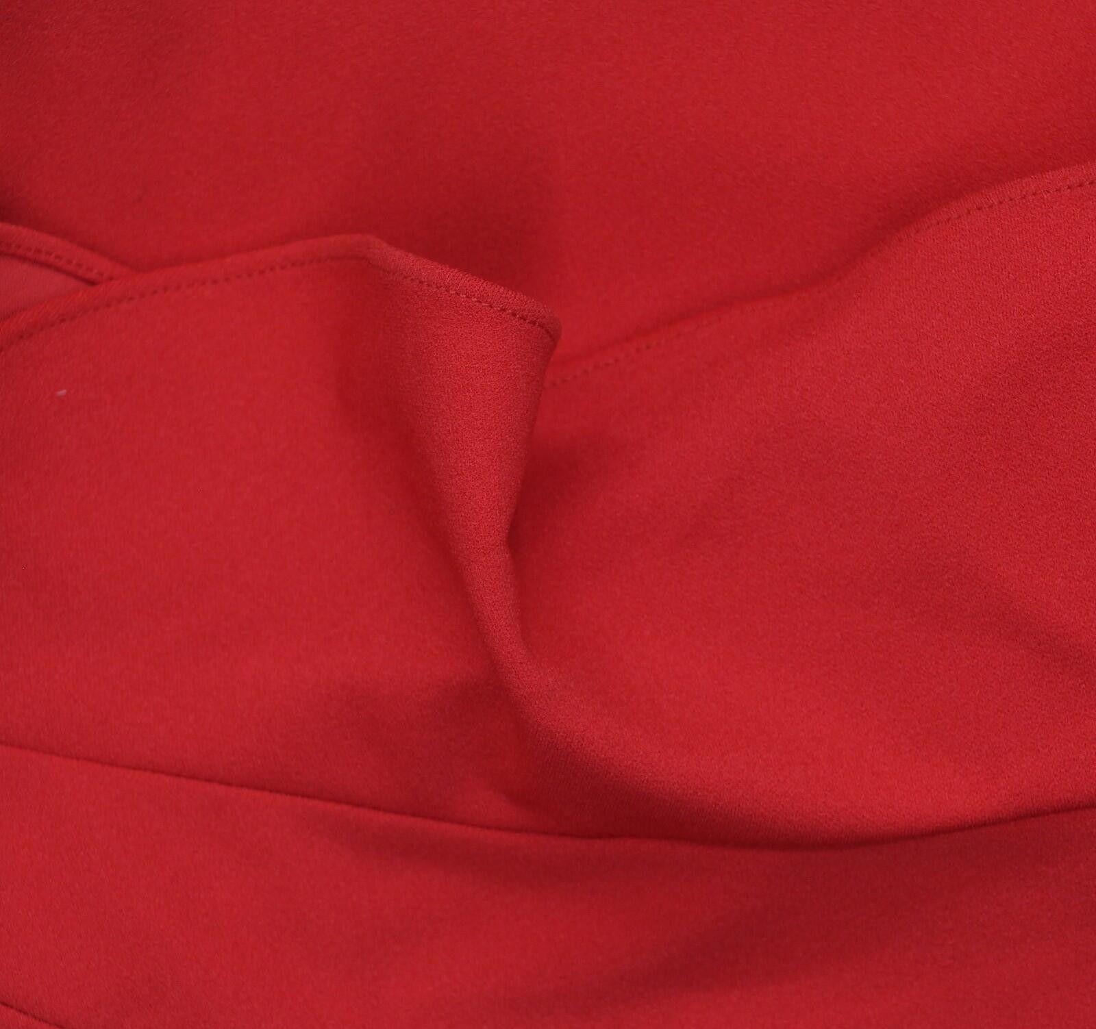 Other Adrianna Papell Knit Crepe Ruffle Jumpsuit Super Red 2 Size 26" / US 2 / IT 38 - 6 Thumbnail