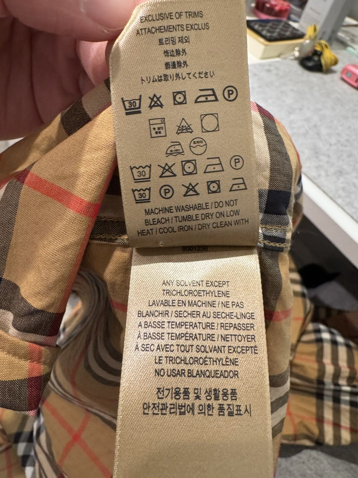 Burberry Burberry Check Cotton Shirt Classic Archive Beige Medium Size US M / EU 48-50 / 2 - 8 Thumbnail