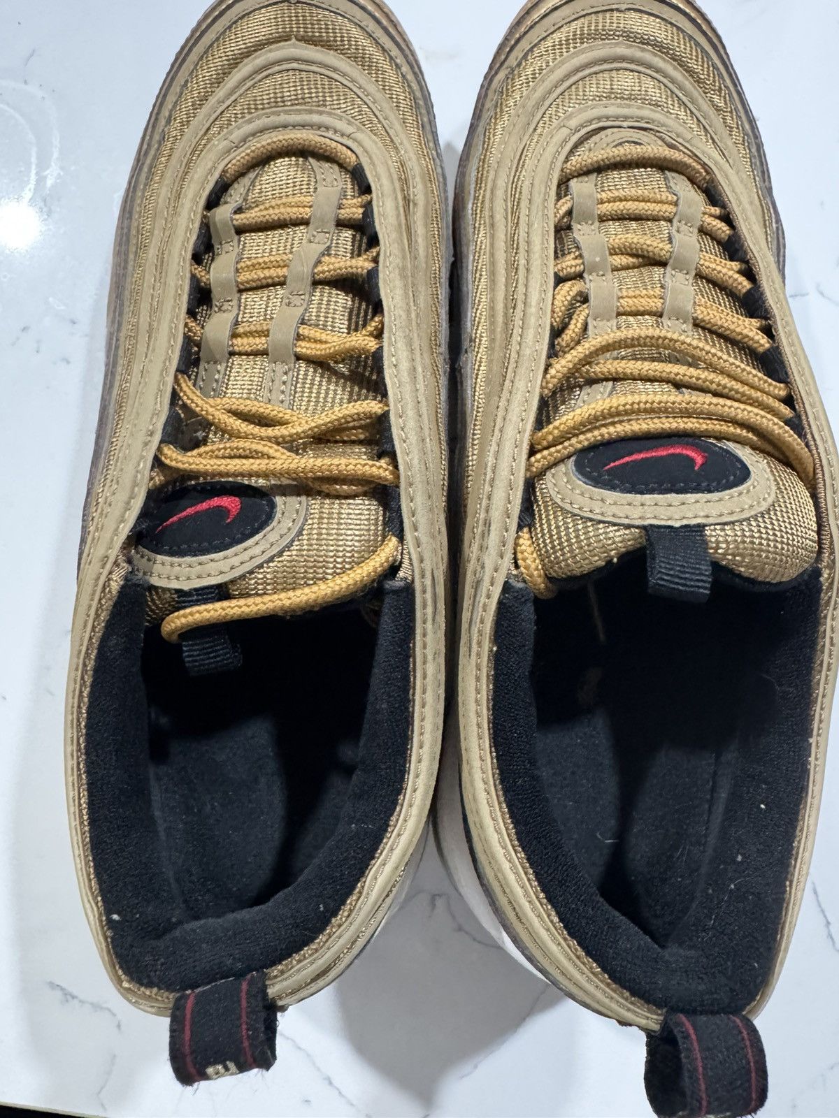 Nike Nike Airmax 97 “Gold metallic” Size US 9.5 / EU 42-43 - 3 Thumbnail