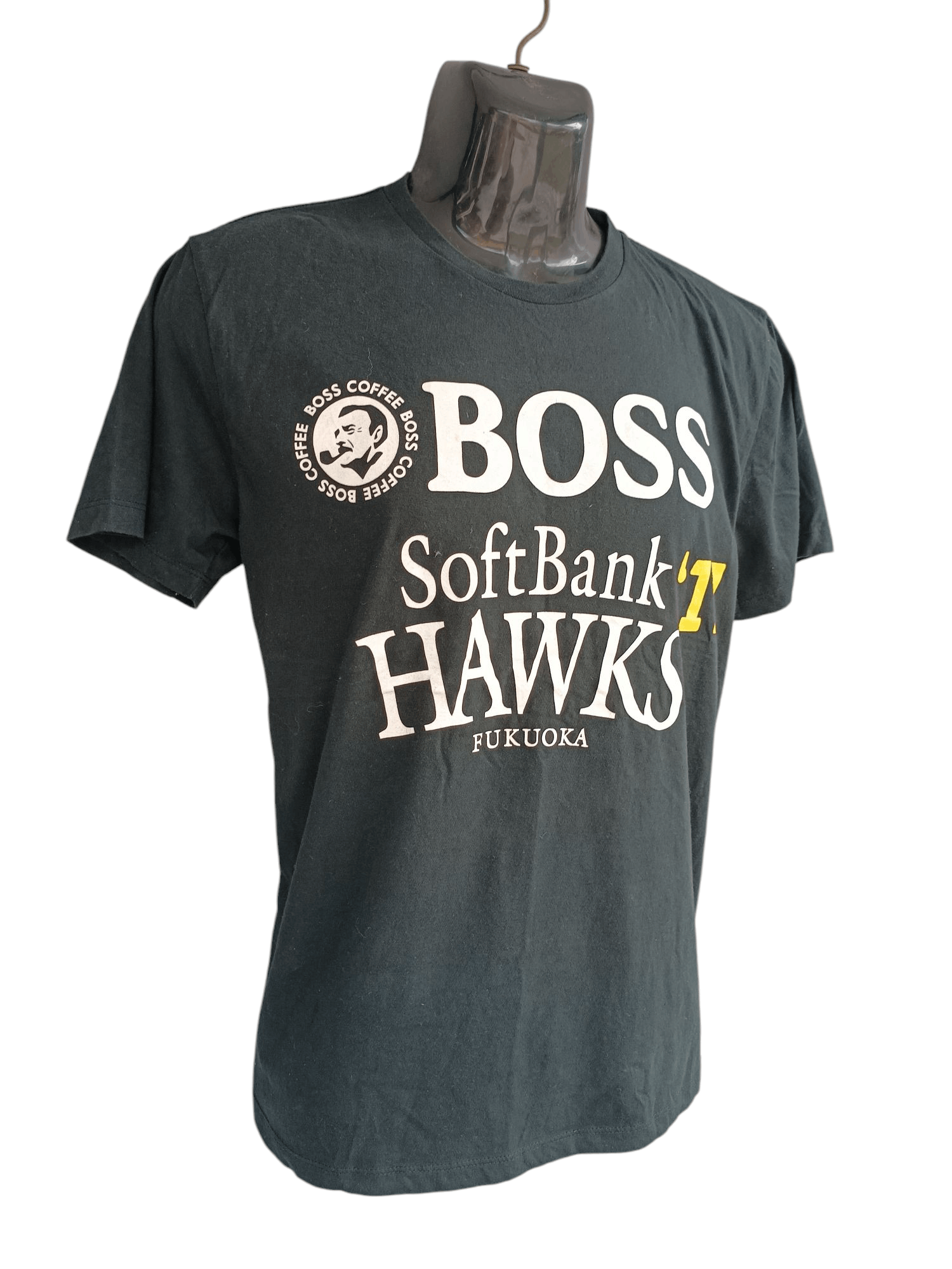 Japanese Brand Vintage Suntory Coffee Boss x SoftBank HAWKS T Shirt Size US L / EU 52-54 / 3 - 3 Thumbnail