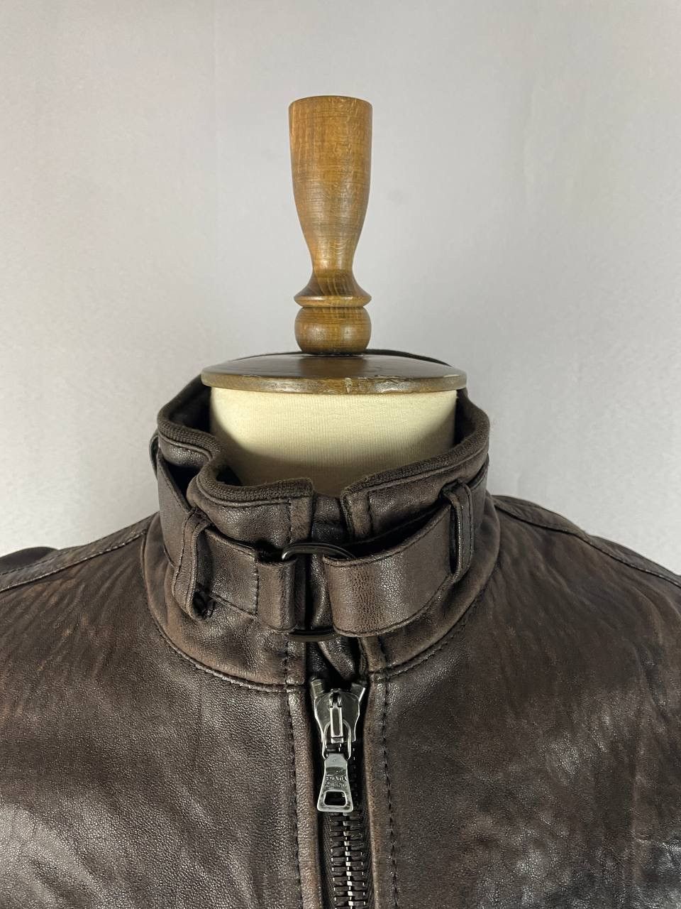 Prada Prada Leather Jacket Brown Rare Size US M / EU 48-50 / 2 - 9 Thumbnail