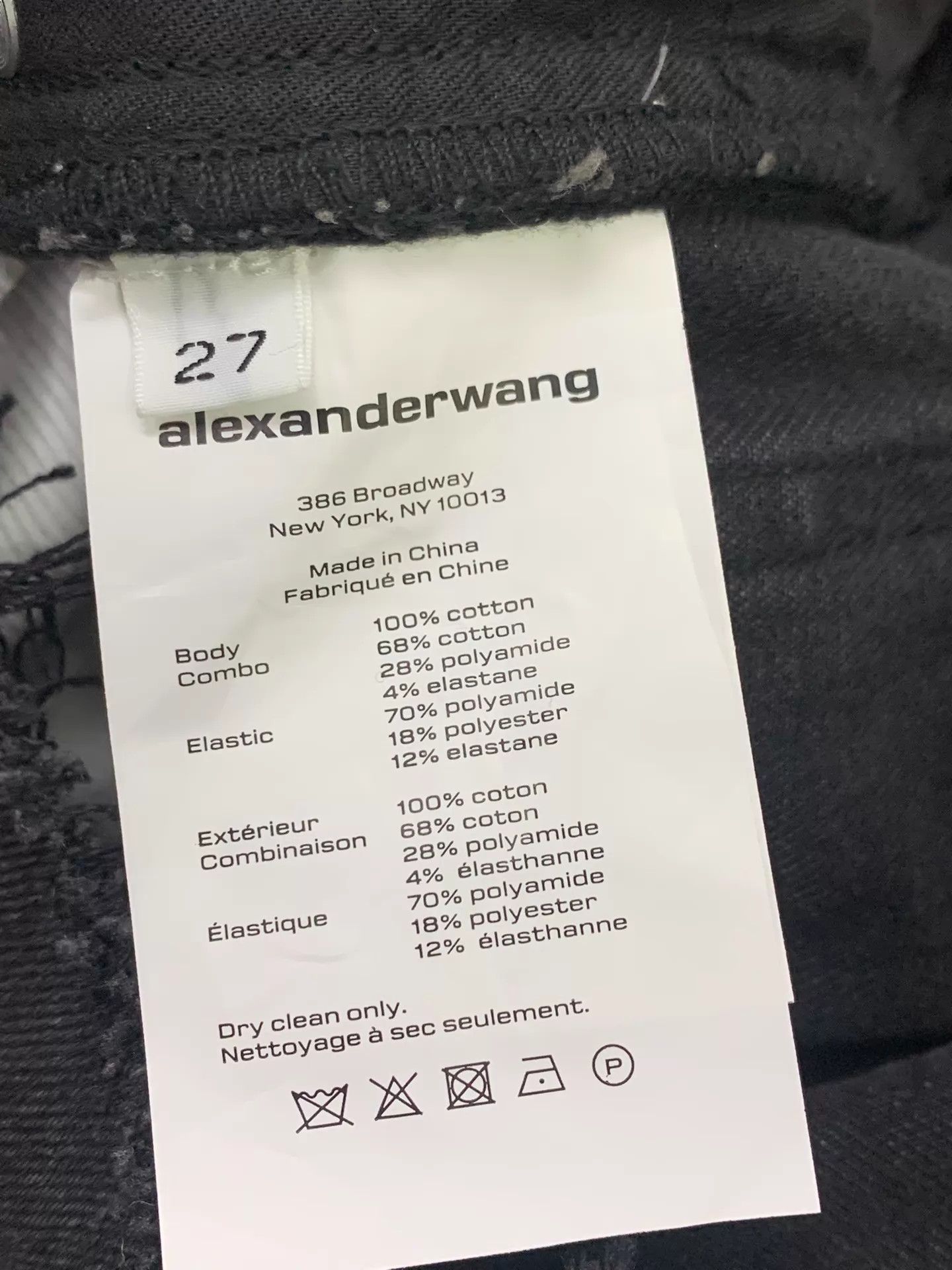 Alexander Wang Alexander Wang black layered denim shorts 27 Size 27" / US 4 / IT 40 - 4 Thumbnail