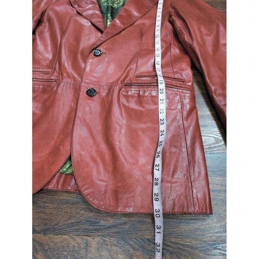 Other Kuhlman Antiquewash Genuine Leather 2 button Jacket Red Burg Size US M / EU 48-50 / 2 - 7 Thumbnail