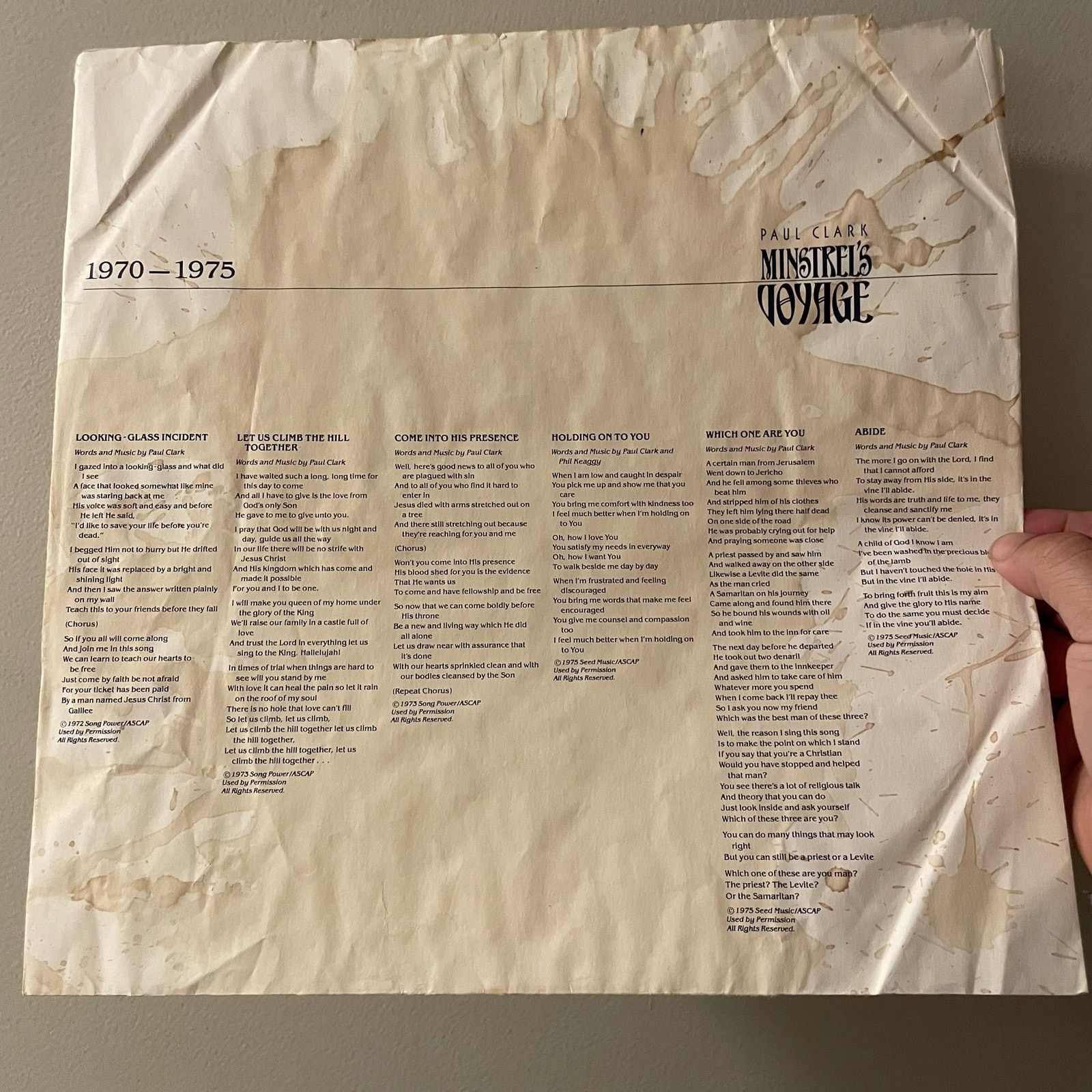 Other Paul Clark - Minstrel's Voyage LP vintage vinyl record album Size ONE SIZE - 3 Thumbnail