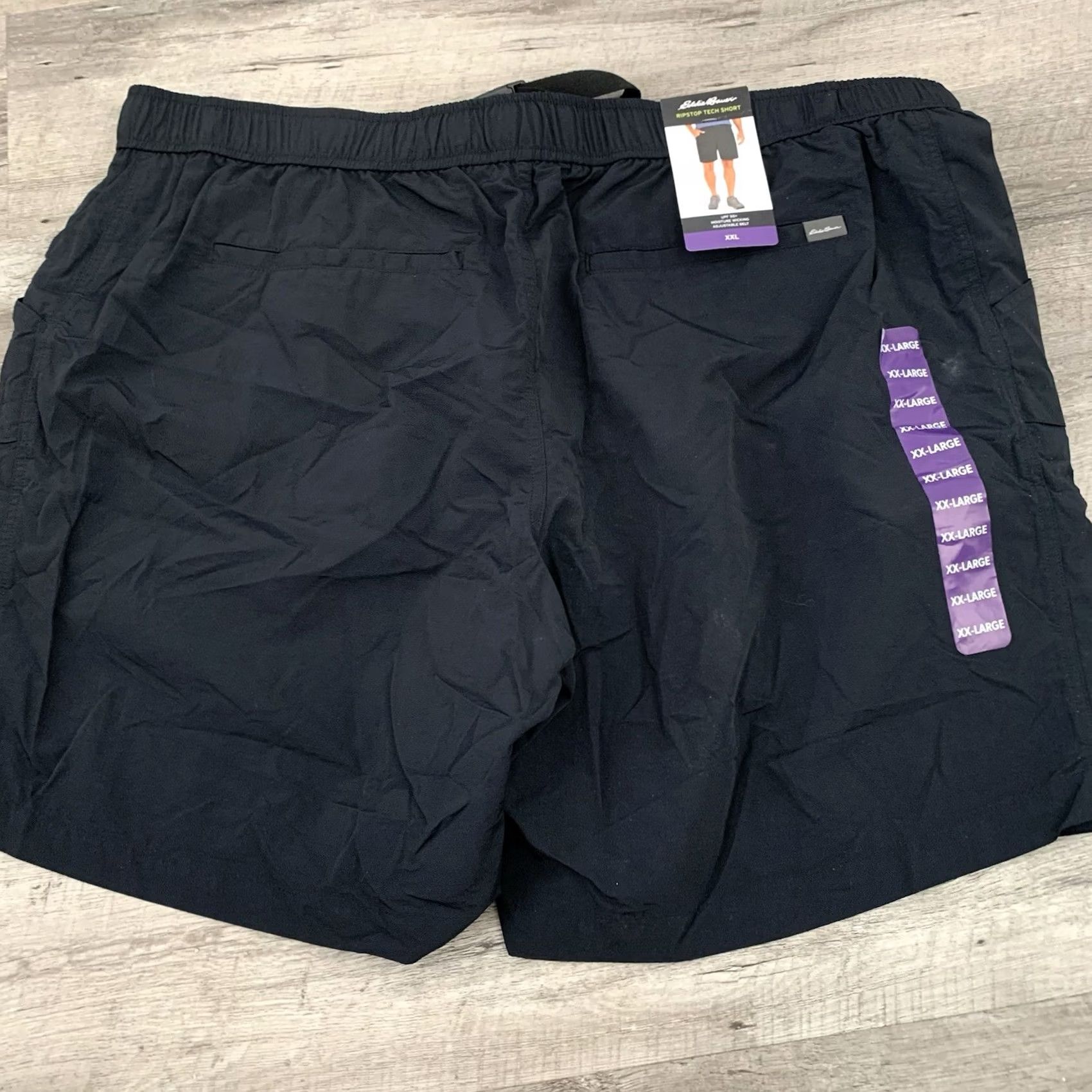 Eddie Bauer Eddie Bauer Ripstop Tech Short Mens Belted Wicking UPF 50+ Nylon XXL Black NEW Size US 39 - 8 Thumbnail