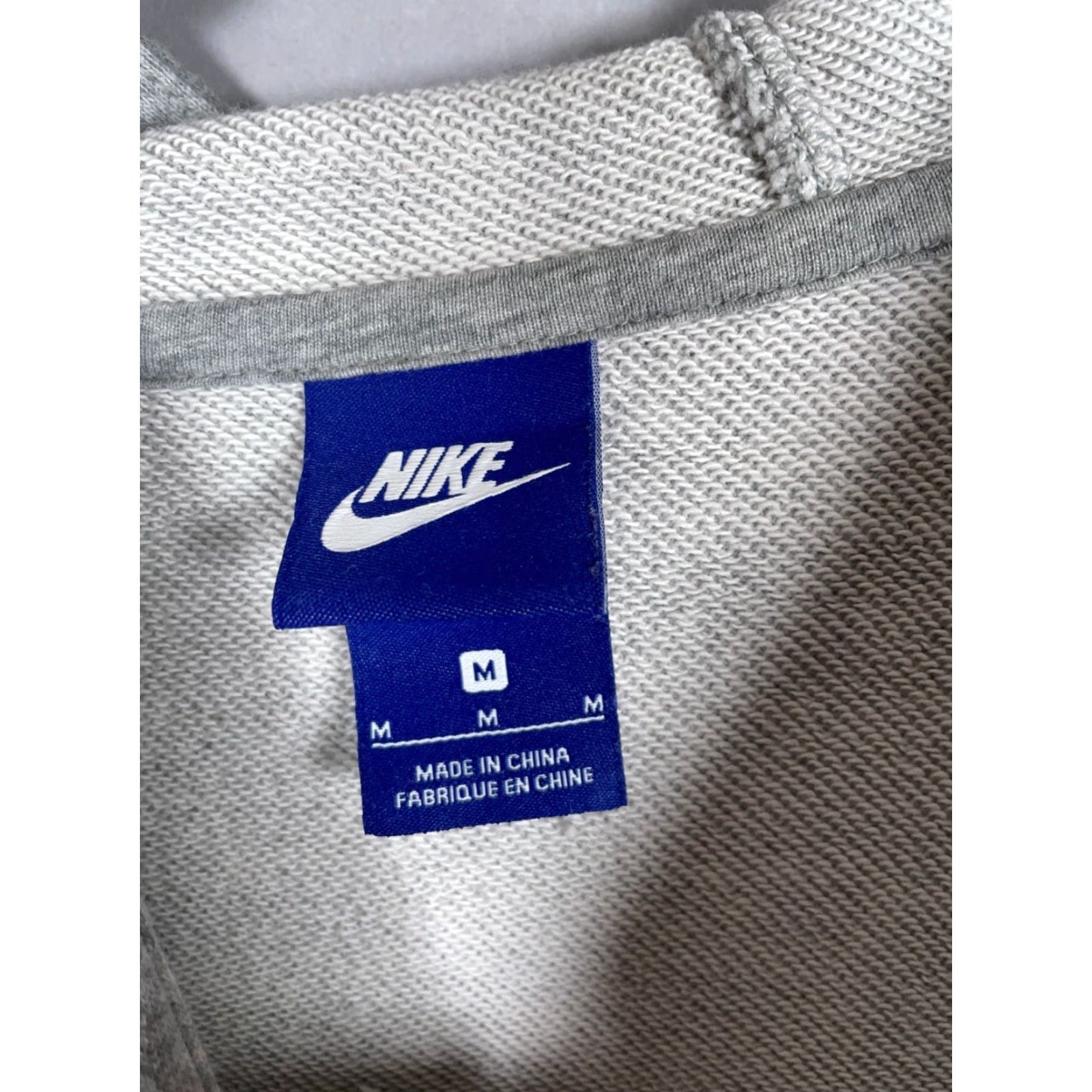 Nike Nike Elongated Hoodie Women's Medium Heather Gray Swoosh Logo French Terry Size M / US 6-8 / IT 42-44 - 3 Thumbnail