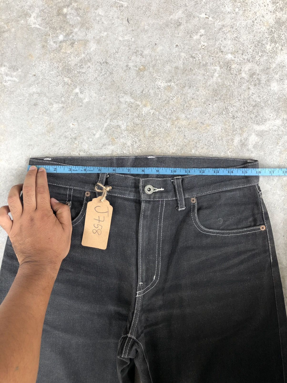 PPFM PPFM Distressed Jeans Straight Fit Jeans Size US 32 / EU 48 - 18 Thumbnail