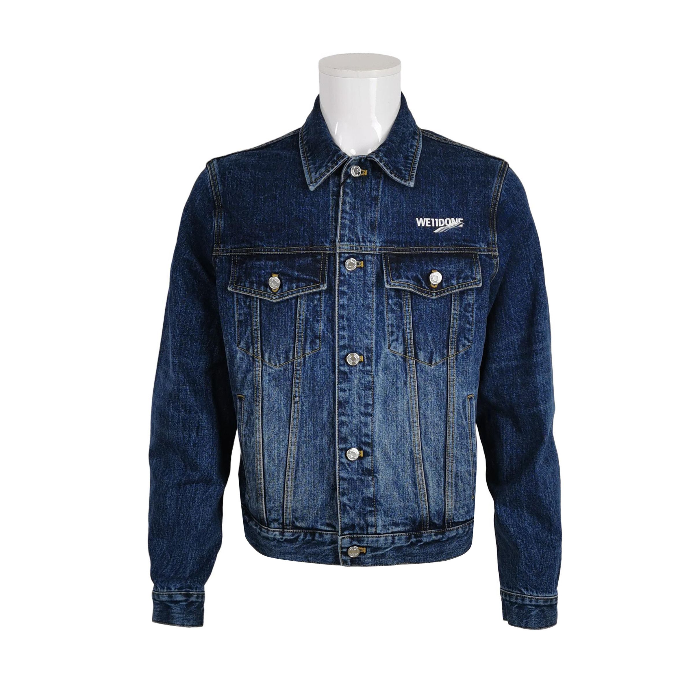 WE11DONE We11done Logo Print Denim Jacket Size S Size US S / EU 44-46 / 1 - 1 Thumbnail