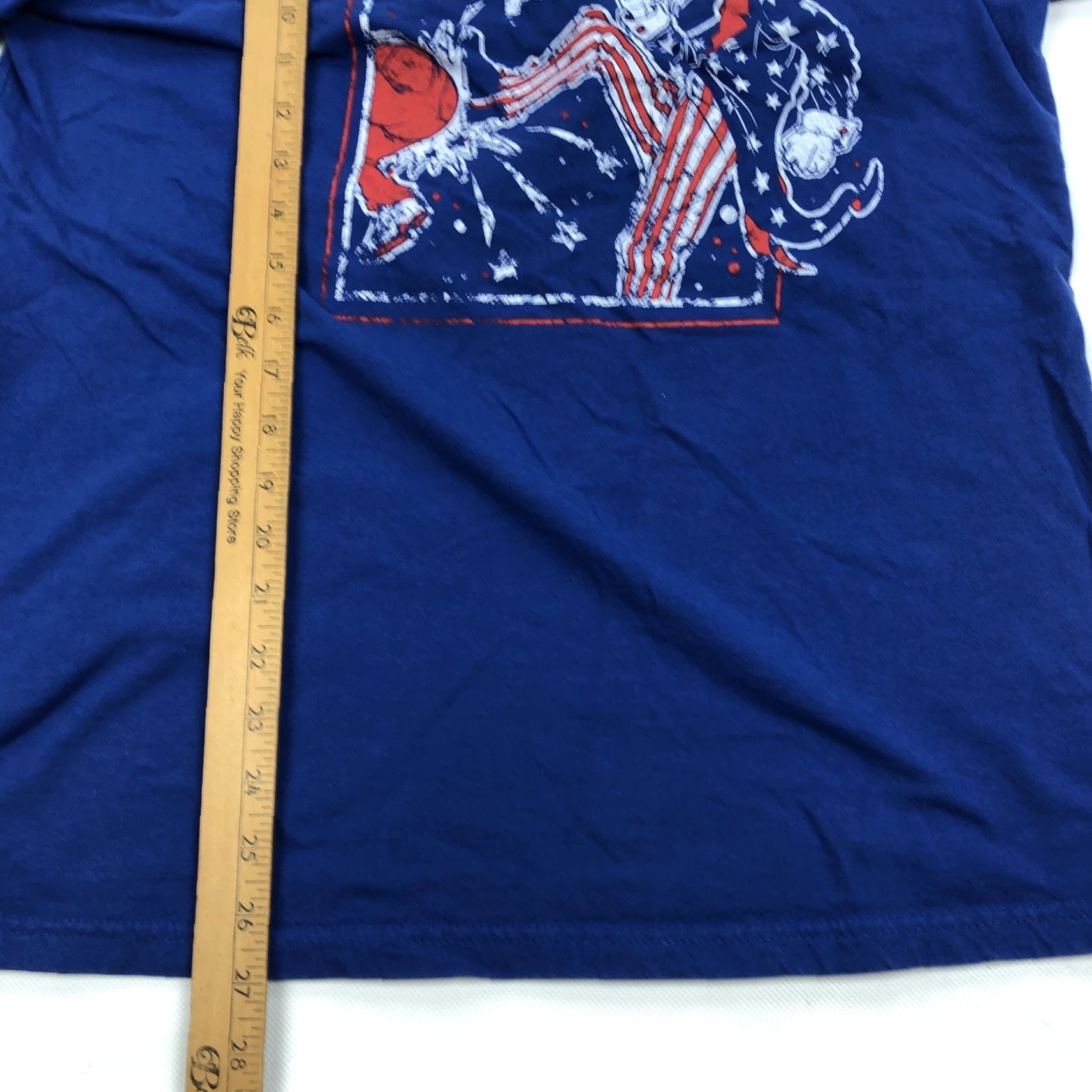 Vintage Grunt Style T-Shirt Loose? No — Grunt Style Men's L Kickin' Commie Ass Uncle Sam Graphic Tee Blue Cotton USA Patriotic Shirt Mens Size US L / EU 52-54 / 3 - 5 Thumbnail