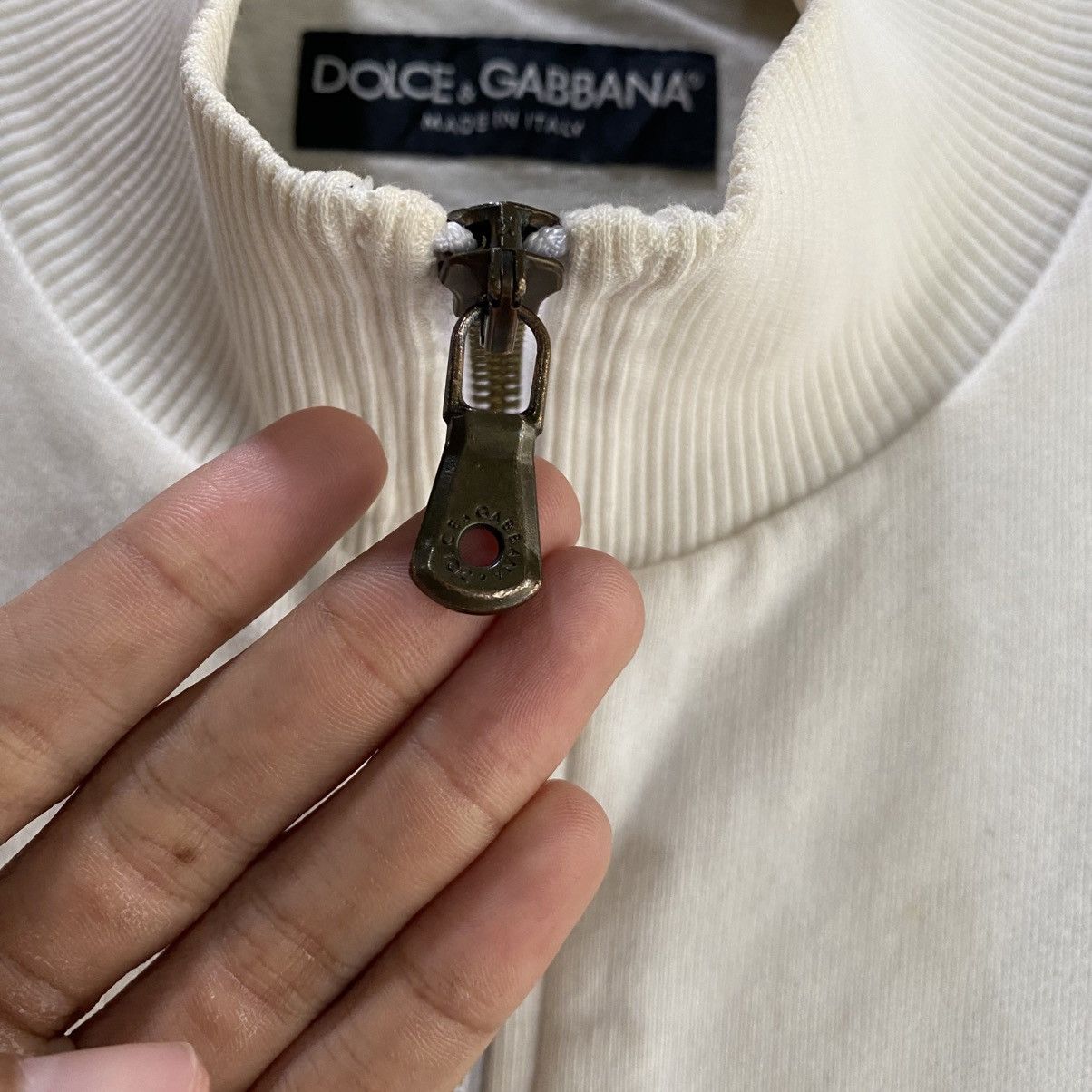 Dolce & Gabbana White Dolce & Gabbana "Motorcycle Club" jacket Size US M / EU 48-50 / 2 - 11 Thumbnail