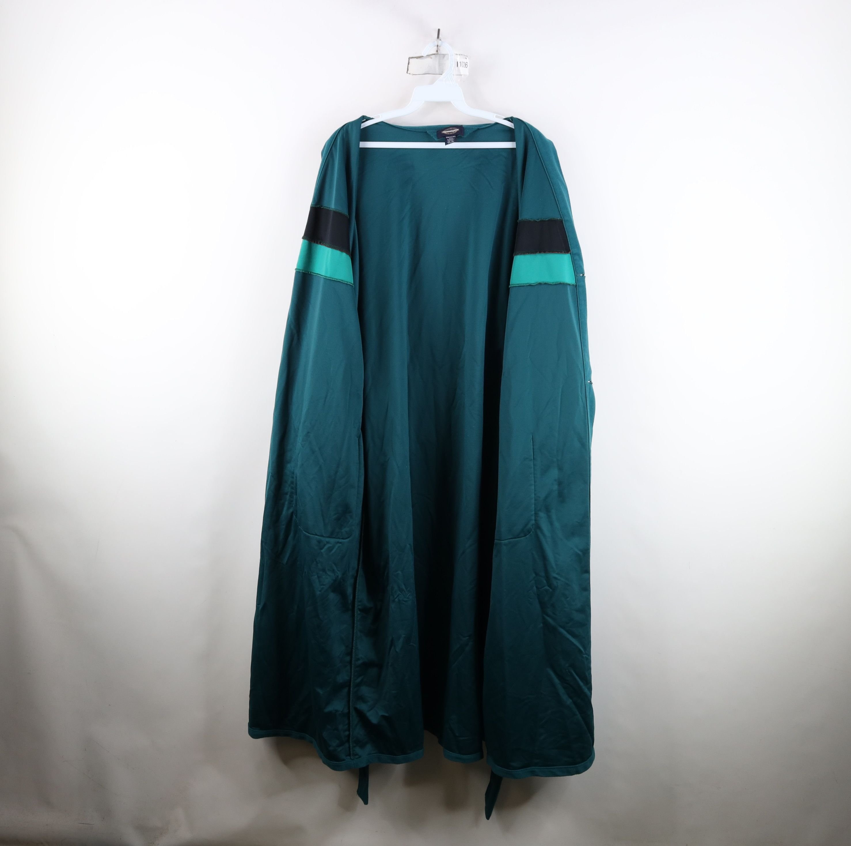 Vintage Vintage 90s Streetwear Striped Belted Velour Bath Robe Size US L / EU 52-54 / 3 - 9 Thumbnail