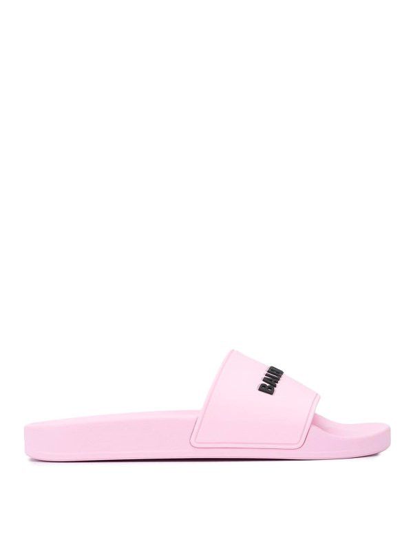 Balenciaga o1bcso1str0526 Pool Slides Sandals In Light Pink Size US 7 / IT 37 - 1 Thumbnail