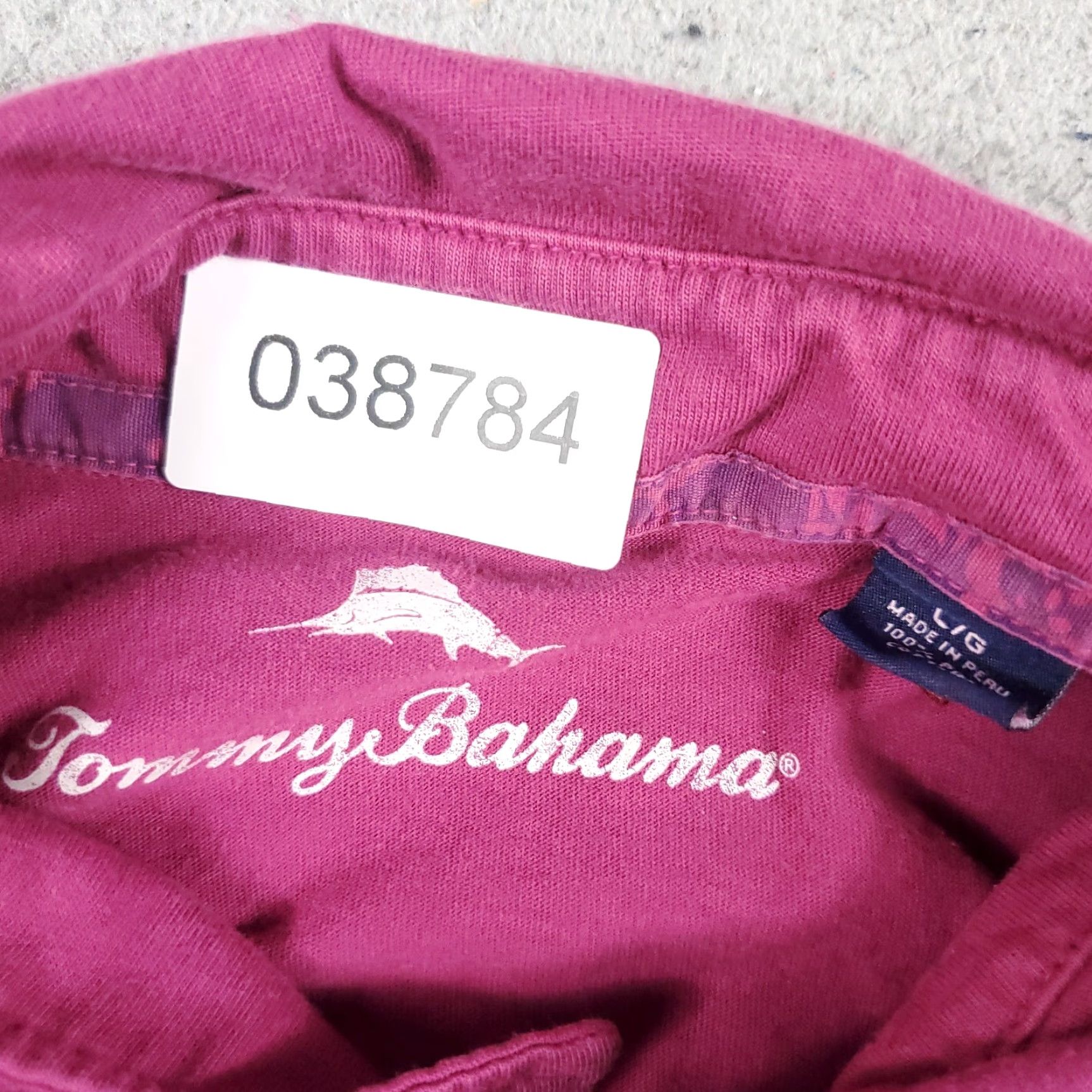 Tommy Bahama Tommy Bahama Polo Shirt Large Purple Casual Short Sleeve Mens Size US L / EU 52-54 / 3 - 7 Thumbnail