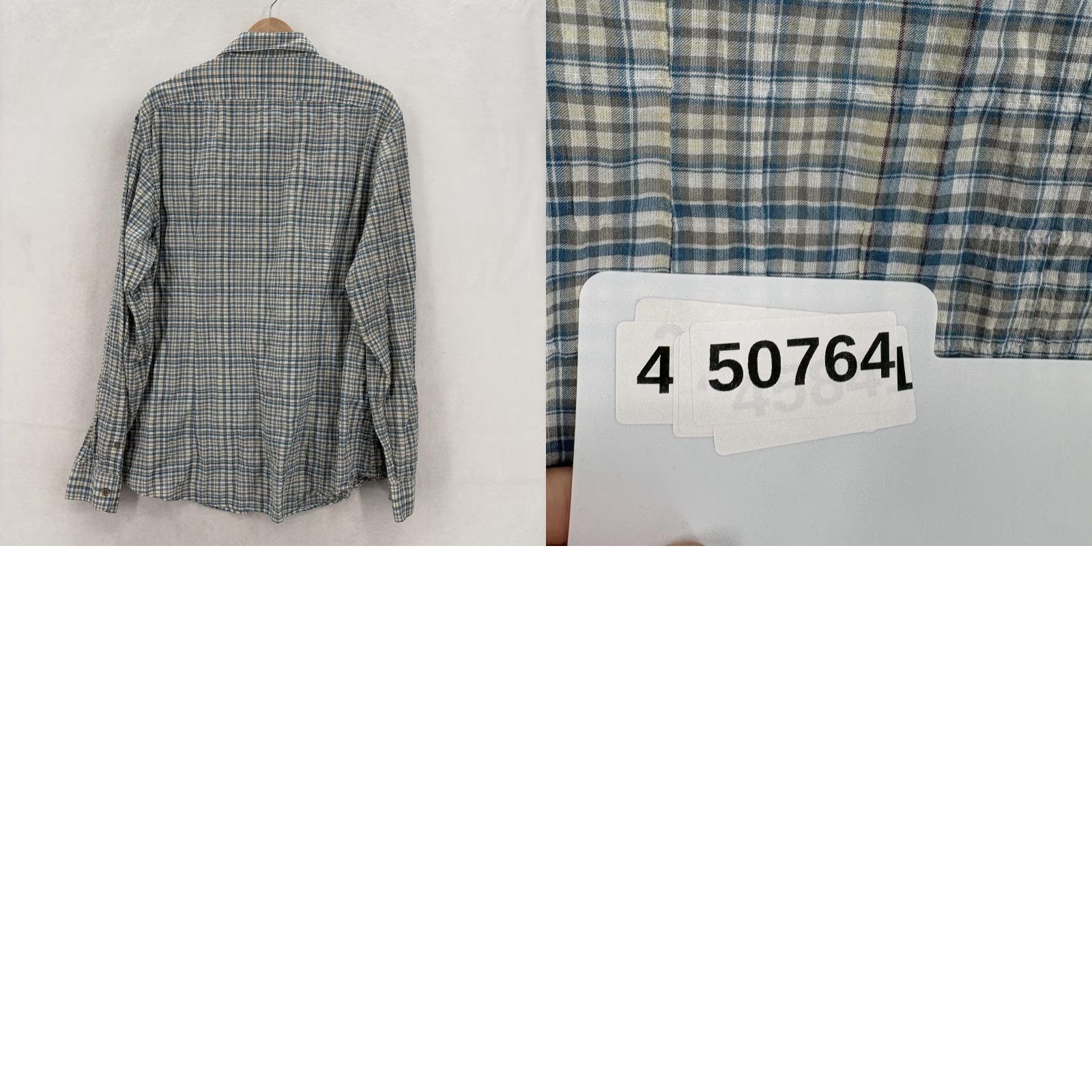 John Varvatos John Varvatos Shirt Mens 2XL Blue Plaid Long Sleeve Button Zipper Pockets Casual Size US XXL / EU 58 / 5 - 9 Thumbnail
