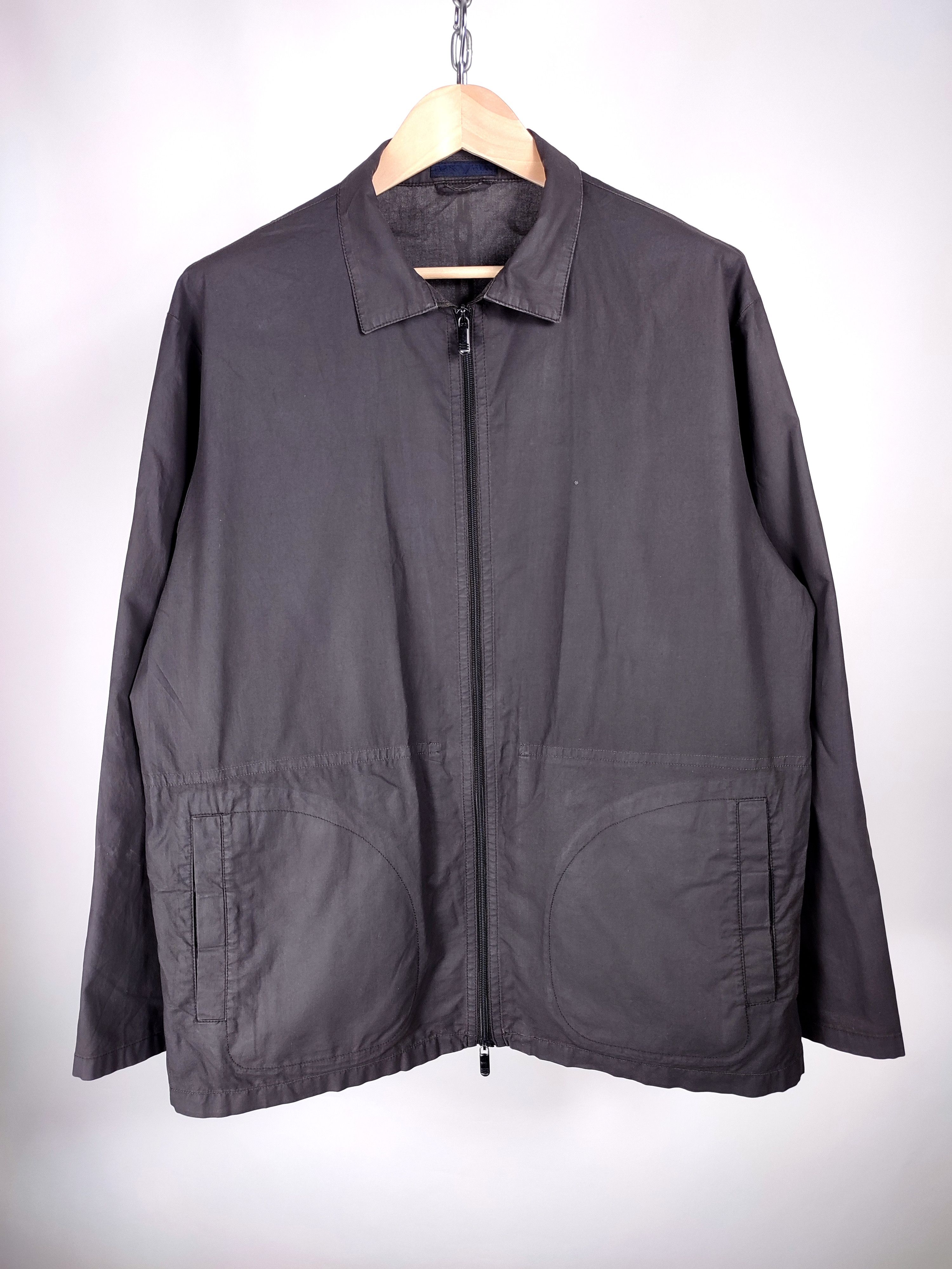 Emporio Armani 90's Emporio Armani Vintage Chore PU Worker jacket Size US XL / EU 56 / 4 - 2 Thumbnail