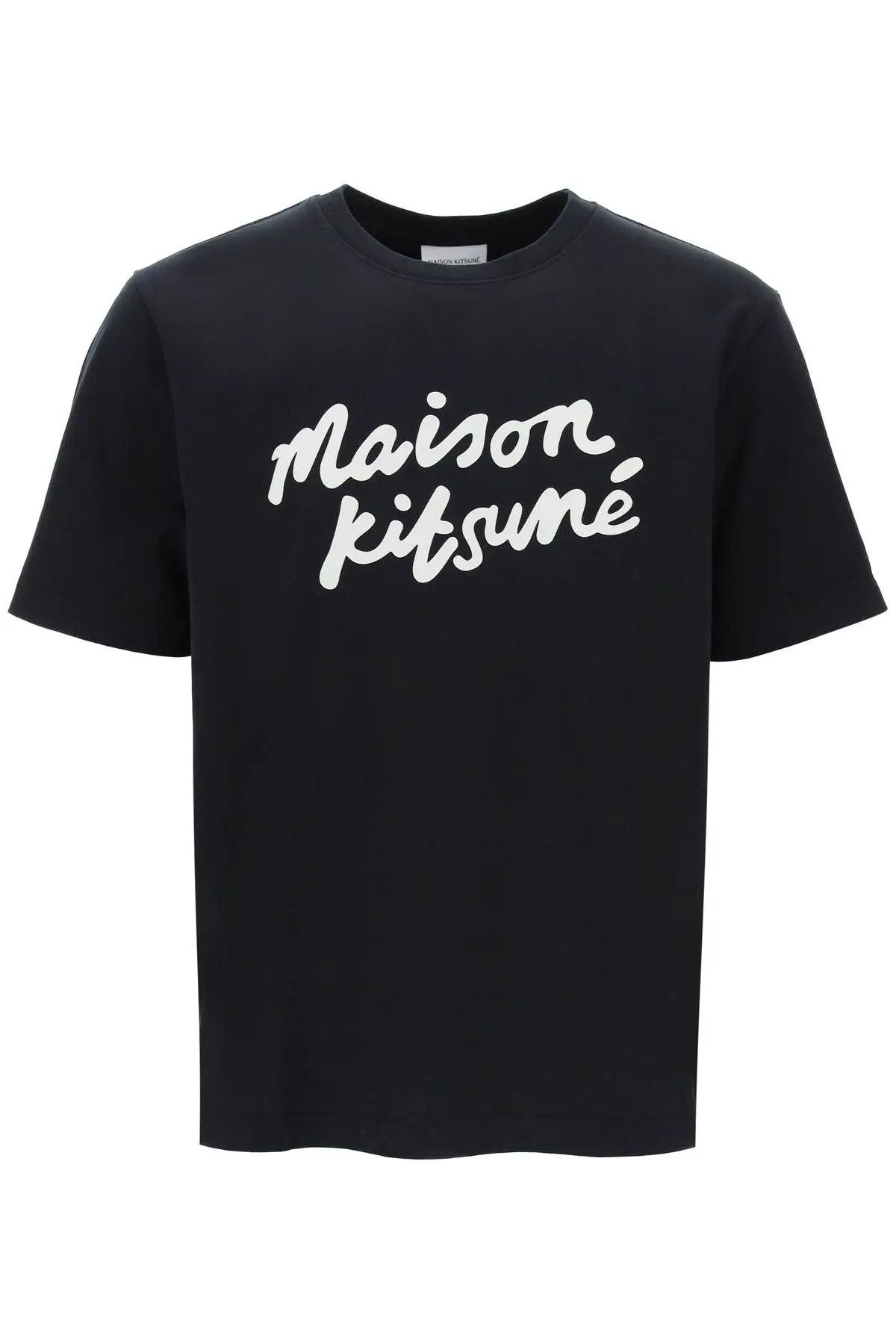 image of Maison Kitsune O1S22I1N0324 Logo T-Shirt In Black, Men's (Size Small)