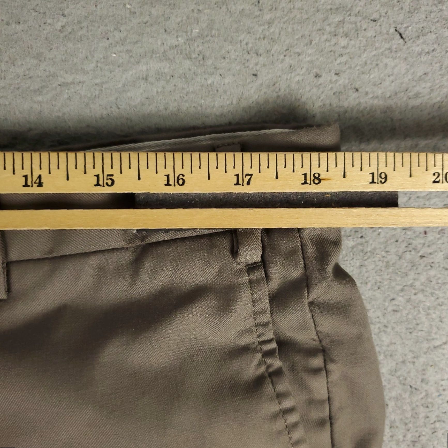 Zanella Vintage Zanella Wool Dress Pants Mens 36x29 Brown Flat Front Trousers Chino Business Casual Formal Mens Size US 36 / EU 52 - 3 Thumbnail