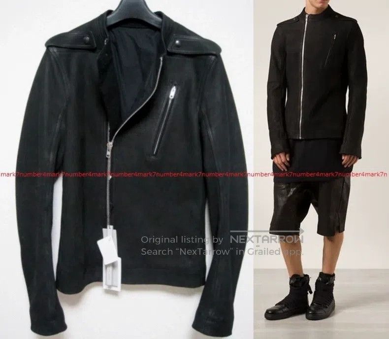 Rick Owens RICK OWENS Black Leather Jacket Size US M / EU 48-50 / 2 - 9 Thumbnail