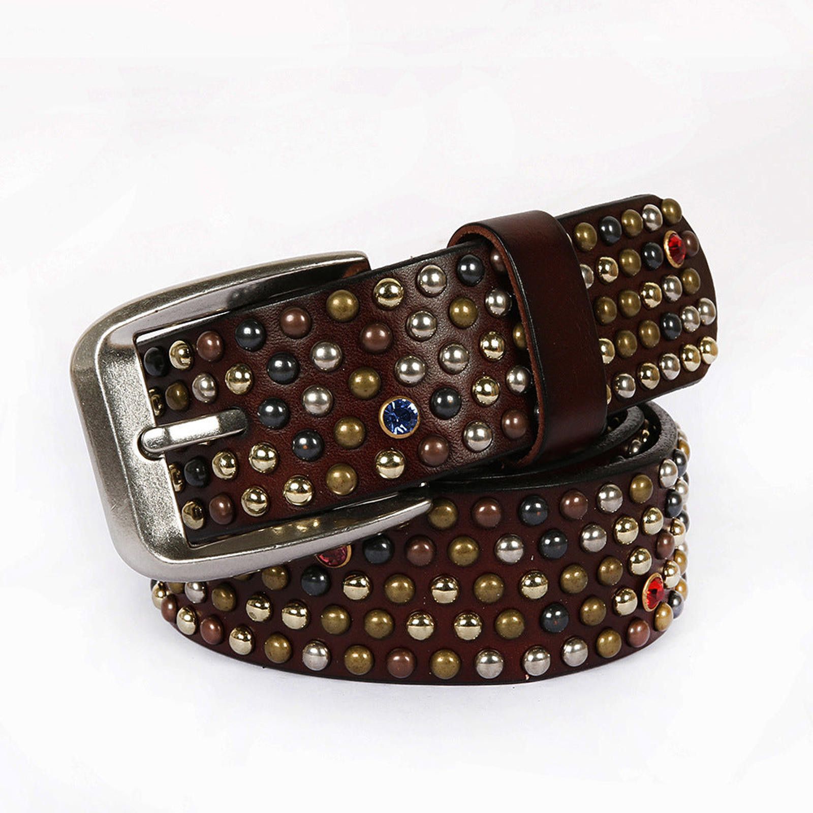 Other Strawberry Diamond Cowhide Leather Belt Size ONE SIZE - 6 Thumbnail