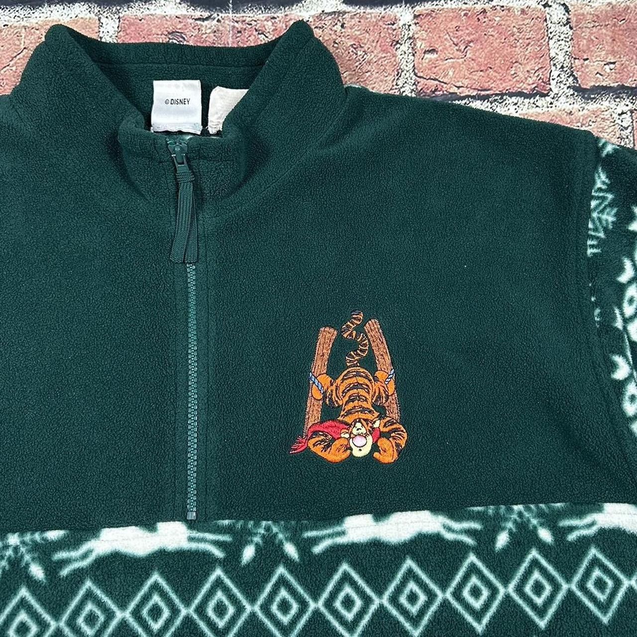 Disney Vintage Disney Fleece Pullover 1/4 Zip Tigger Ski Size XL / US 12-14 / IT 48-50 - 5 Thumbnail