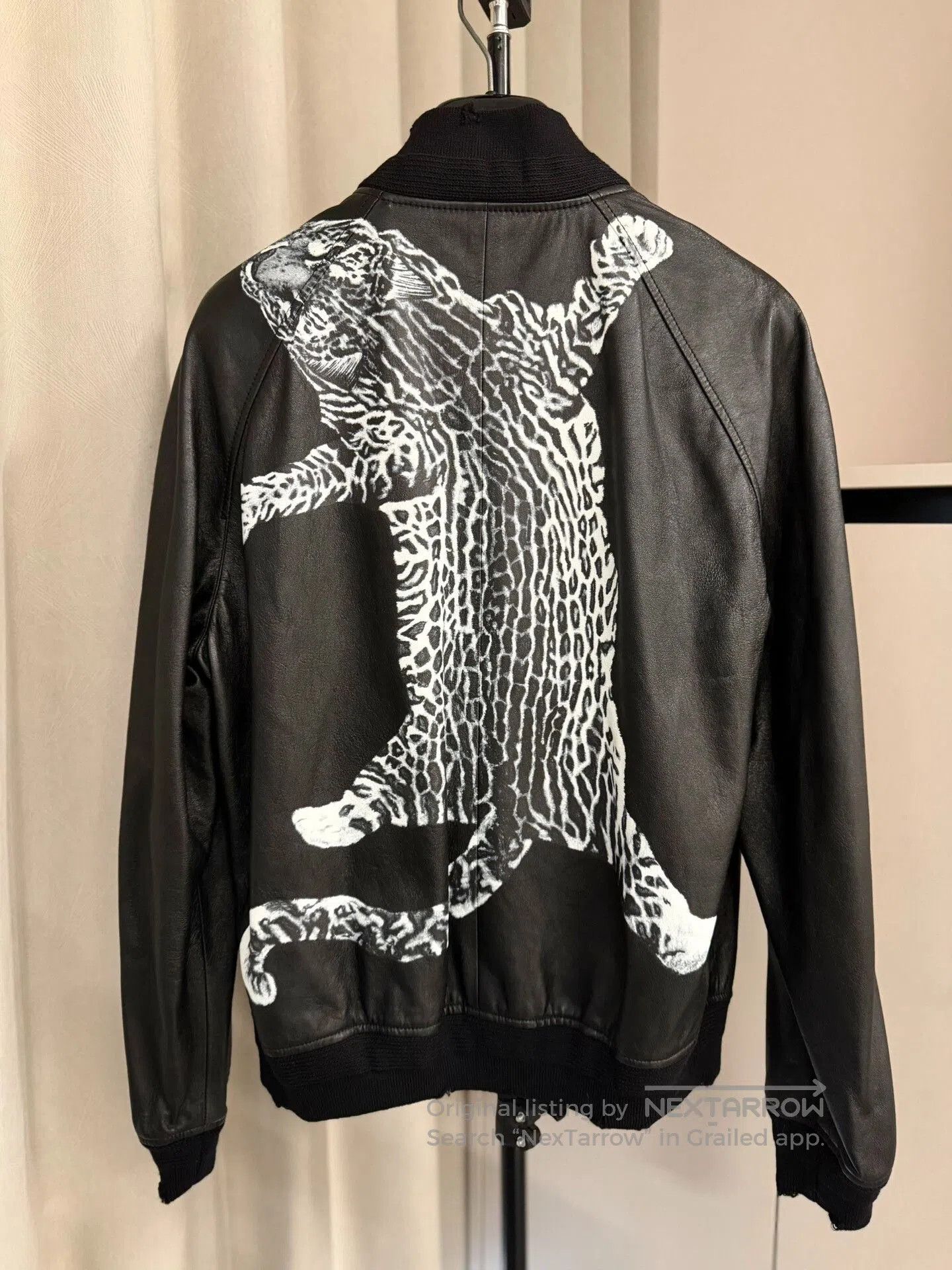 Anthony Vaccarello Saint Laurent Leopard Print Leather Jacket. Size US M / EU 48-50 / 2 - 1 Thumbnail