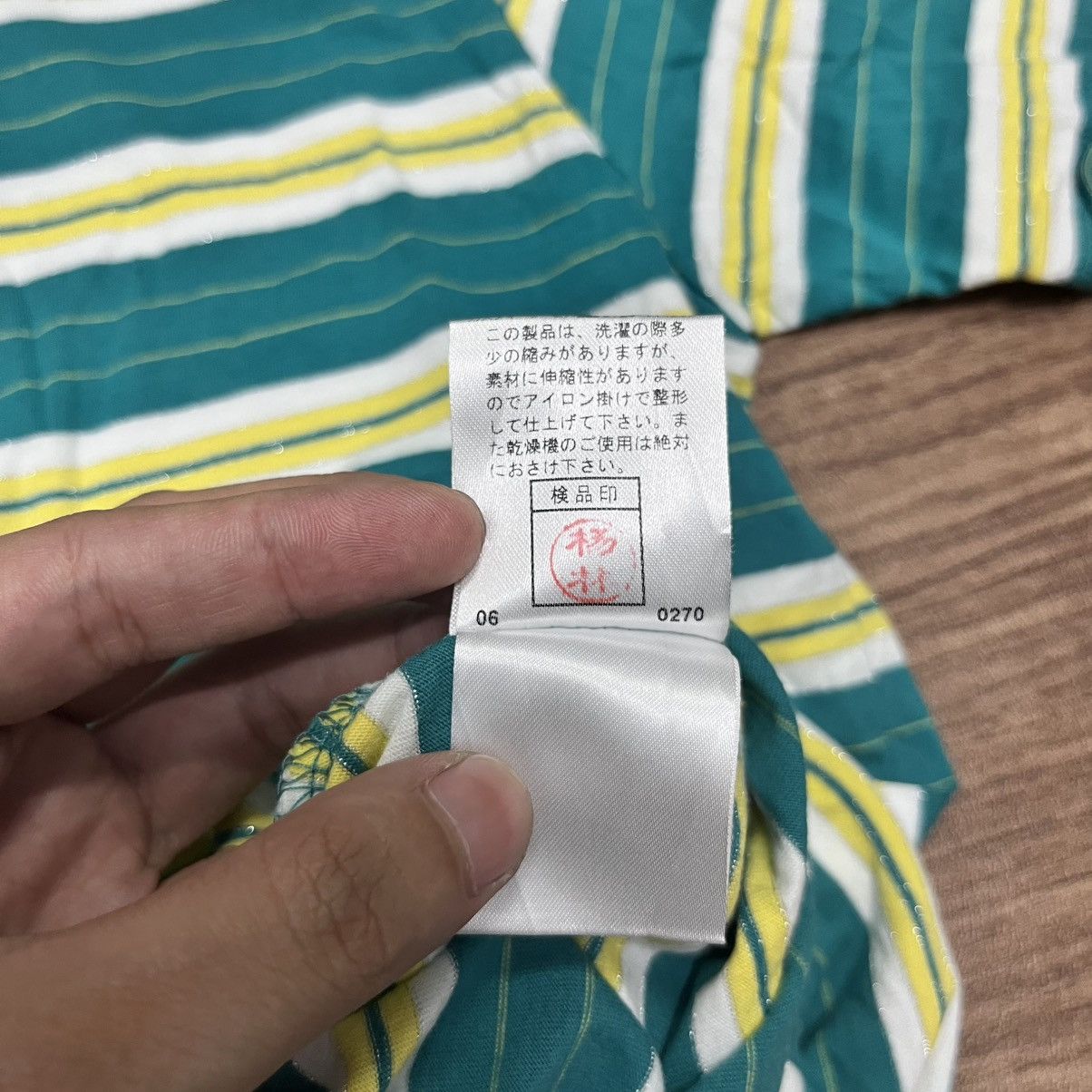 Japanese Brand PPFM Striped Polo Shirt Size M / US 6-8 / IT 42-44 - 7 Thumbnail