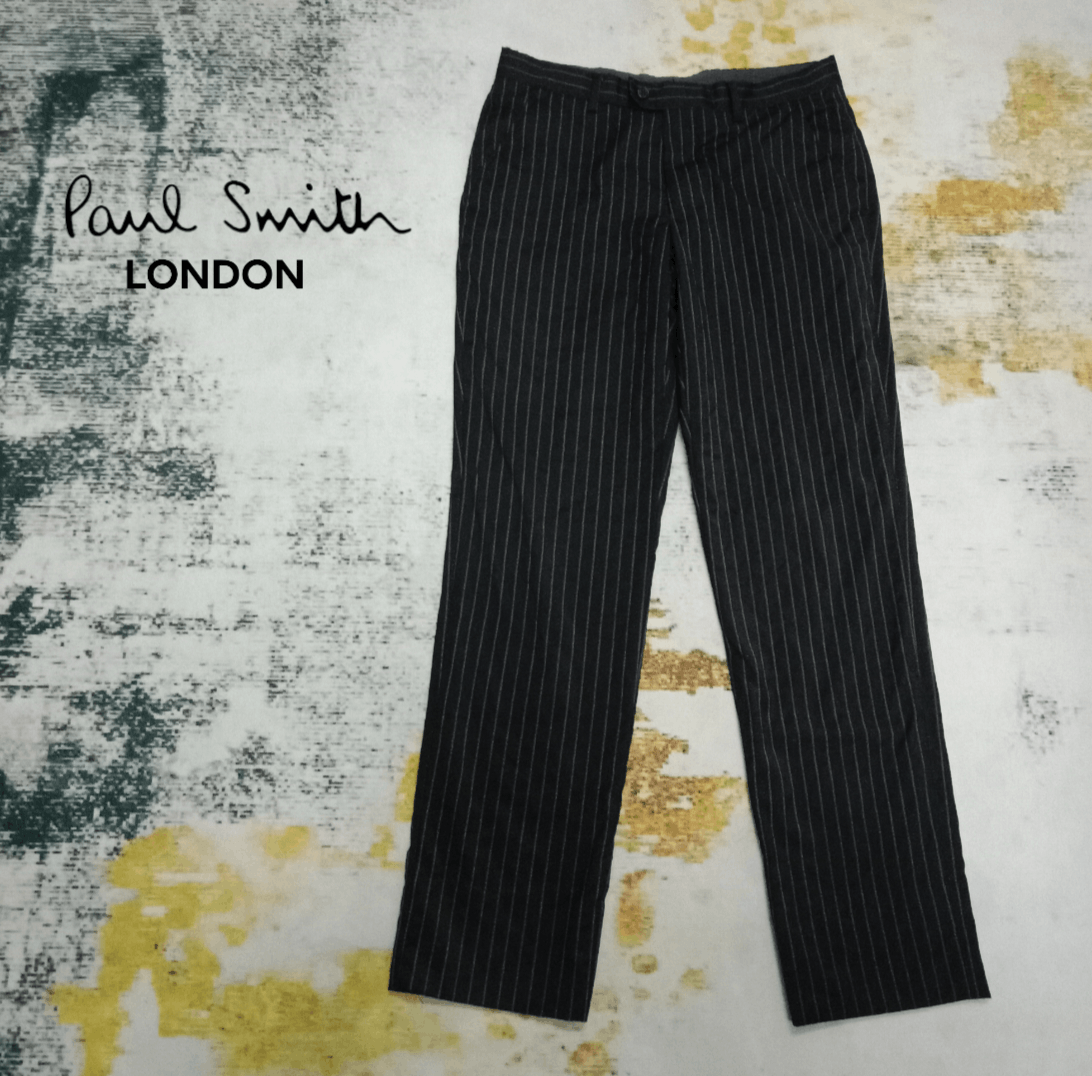 Paul Smith London Striped Hair Fabric Pants