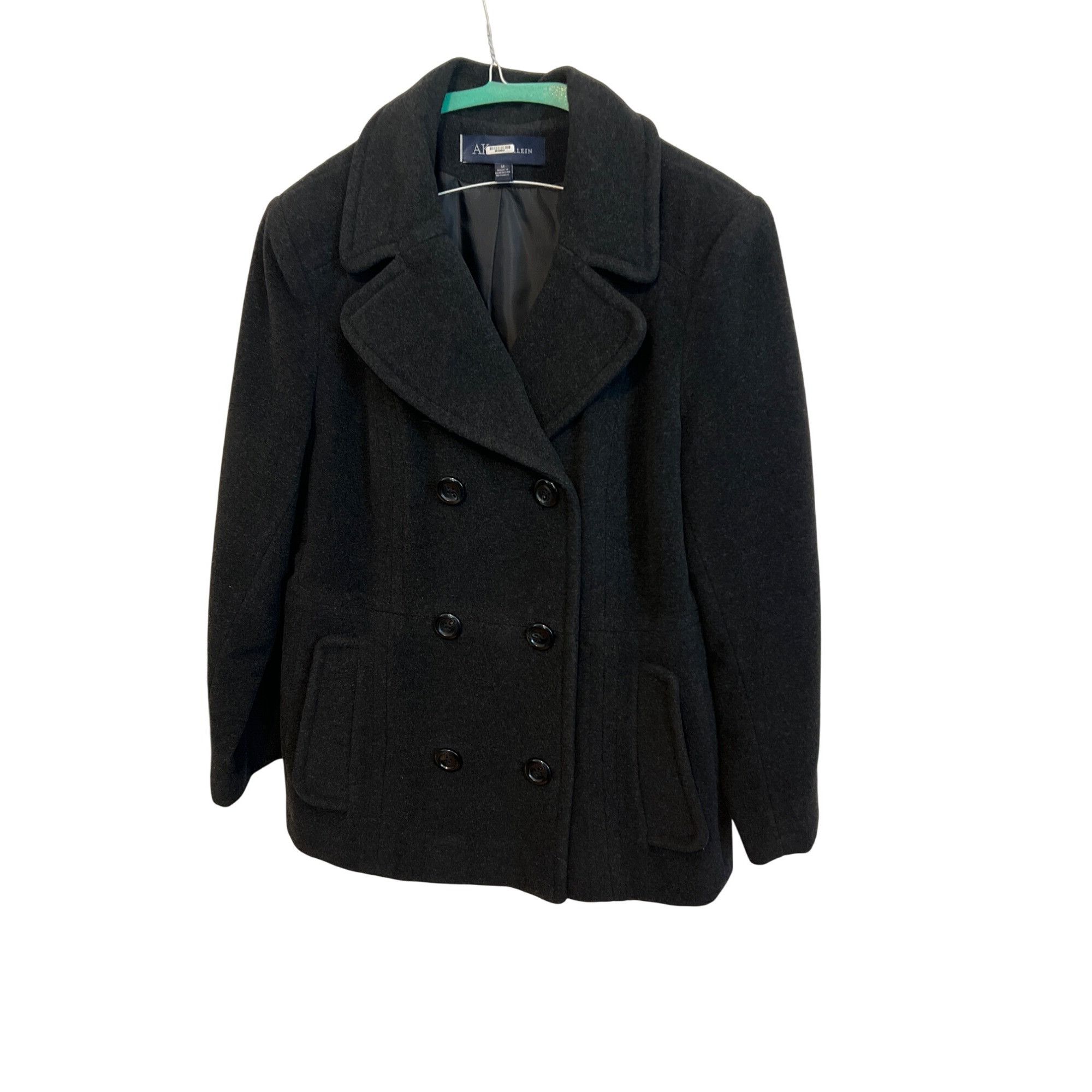 Anne Klein AK Anne Klein Black Wool Blend Wool Coat Double Breasted But Size M / US 6-8 / IT 42-44 - 1 Thumbnail
