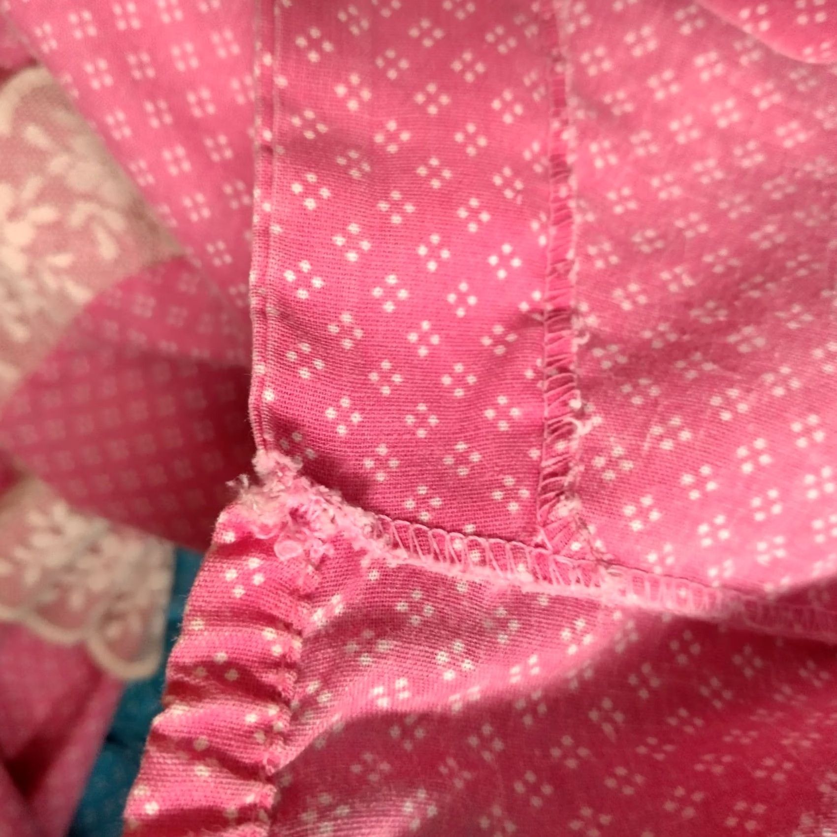 Vintage VINTAGE Peasant Sundress Pair 18 1/2 Sleeveless Blue Pink Lace Hippie Boho Maxi Midi Casual Women Plus Size Dresses Size XXL / US 16-18 / IT 52-54 - 6 Thumbnail