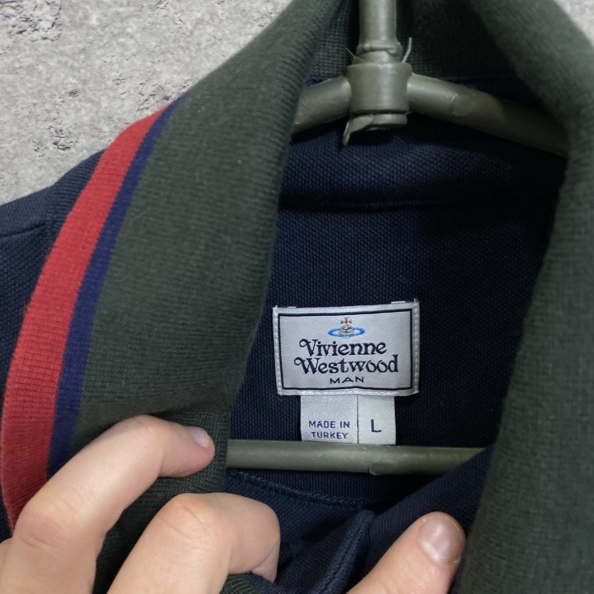 Vivienne Westwood Vivienne Westwood Polo T-Shirt Small Orb Logo Navy Size US L / EU 52-54 / 3 - 6 Thumbnail
