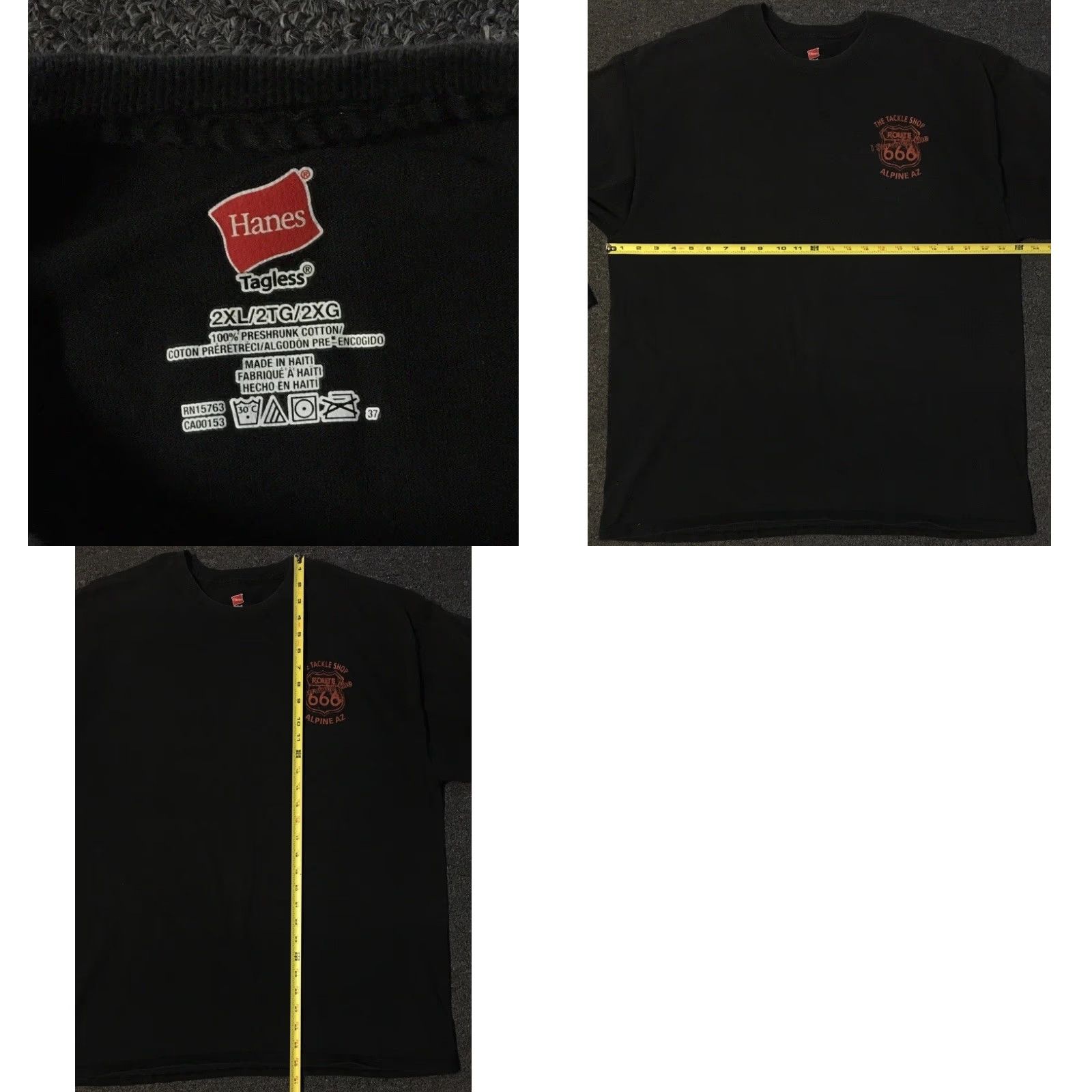 Vintage VINTAGE Rt 666 Devils Highway Alpine Arizona Faded Shirt 2XL Black Harley Davidson Graphic Tee Biker Grunge 90s 70s 80s USA Punk Rock Mens Size US XXL / EU 58 / 5 - 9 Thumbnail