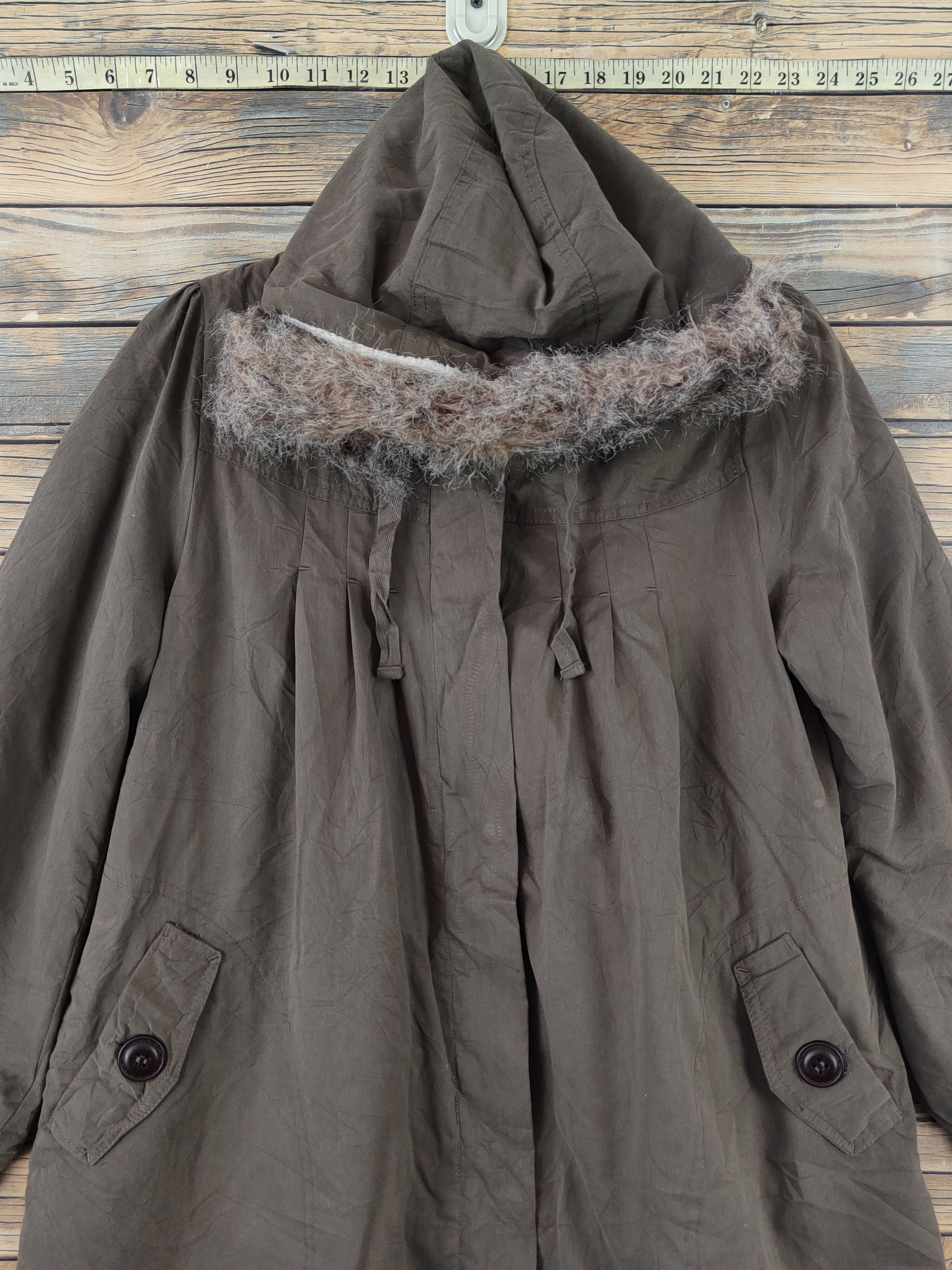 Japanese Brand × Vintage Vintage Winter Stuff UJ Contempo Olive Hoodie Sweater Coats Size M / US 6-8 / IT 42-44 - 2 Thumbnail
