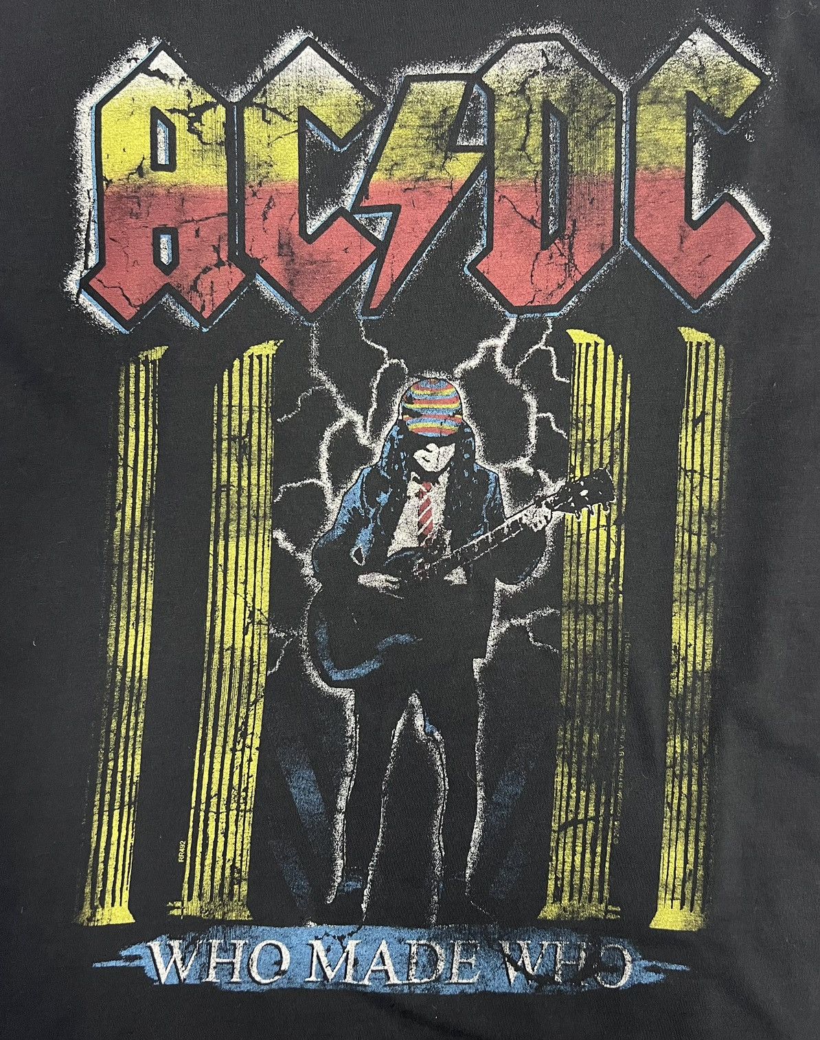 AC/DC × Band Tees Rock of the T-Shirts AC DC Who Made Who T-Shirt Size US XL / EU 56 / 4 - 3 Thumbnail