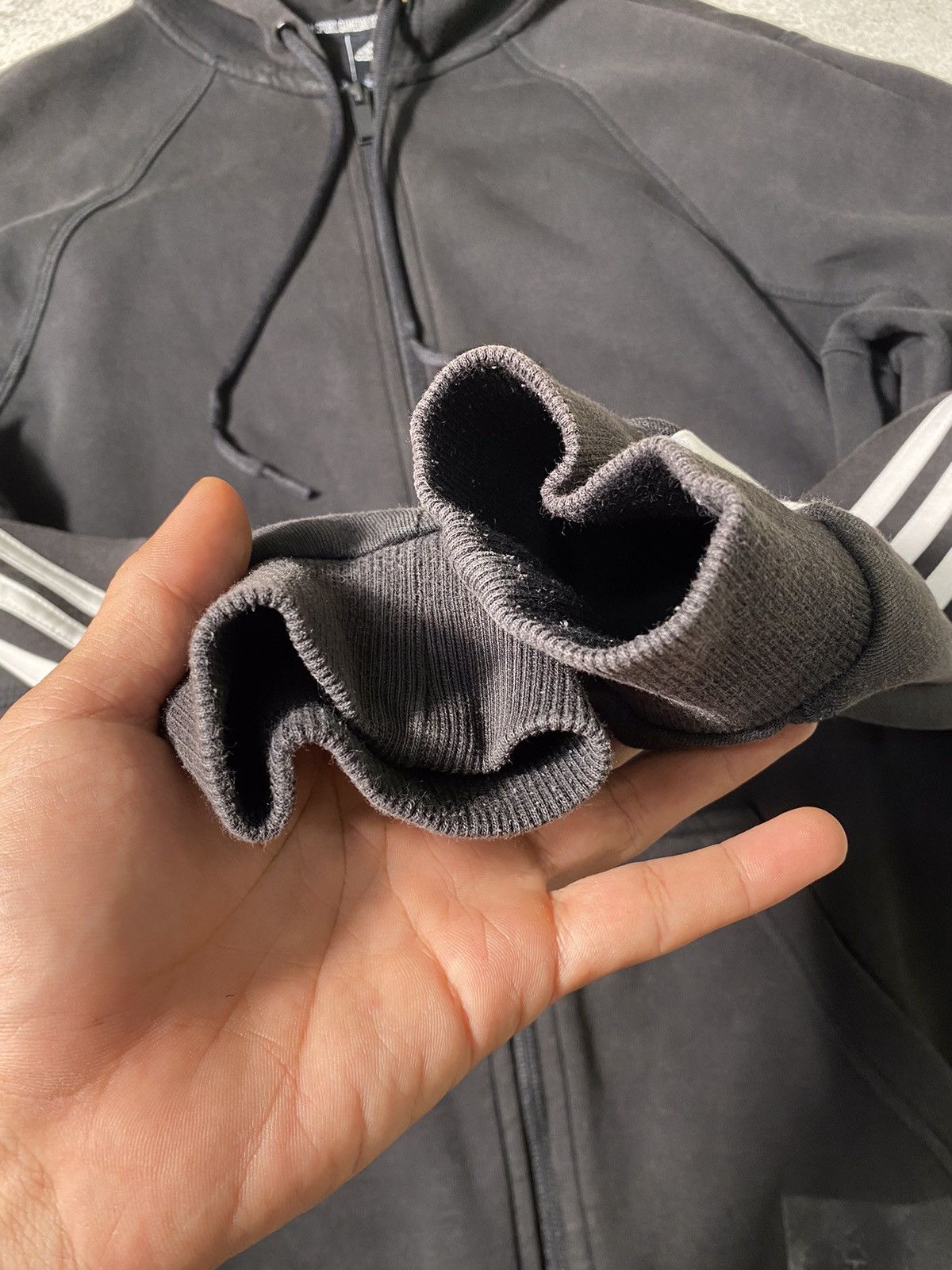 Adidas × Vintage Adidas Three Stripes Zip Up Hoodie Size US S / EU 44-46 / 1 - 4 Thumbnail