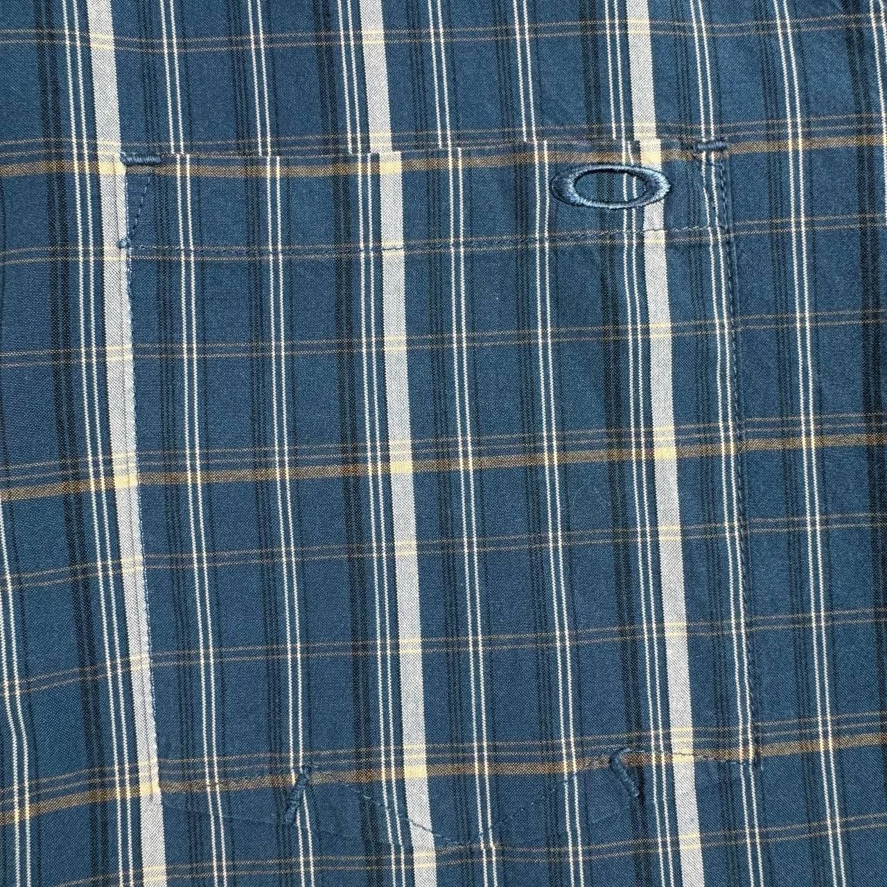 Oakley Oakley Forged Goods Plaid Shirt Blue Short Men Size XL Size US XL / EU 56 / 4 - 3 Thumbnail