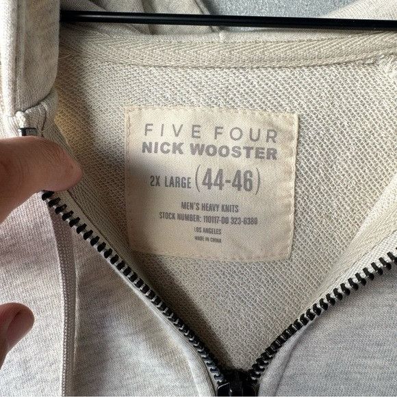 Five Four NEW FIVE FOUR x NICK WOOSTER GRAY HOODIE JACKET SZ 2XL Size US XXL / EU 58 / 5 - 2 Thumbnail
