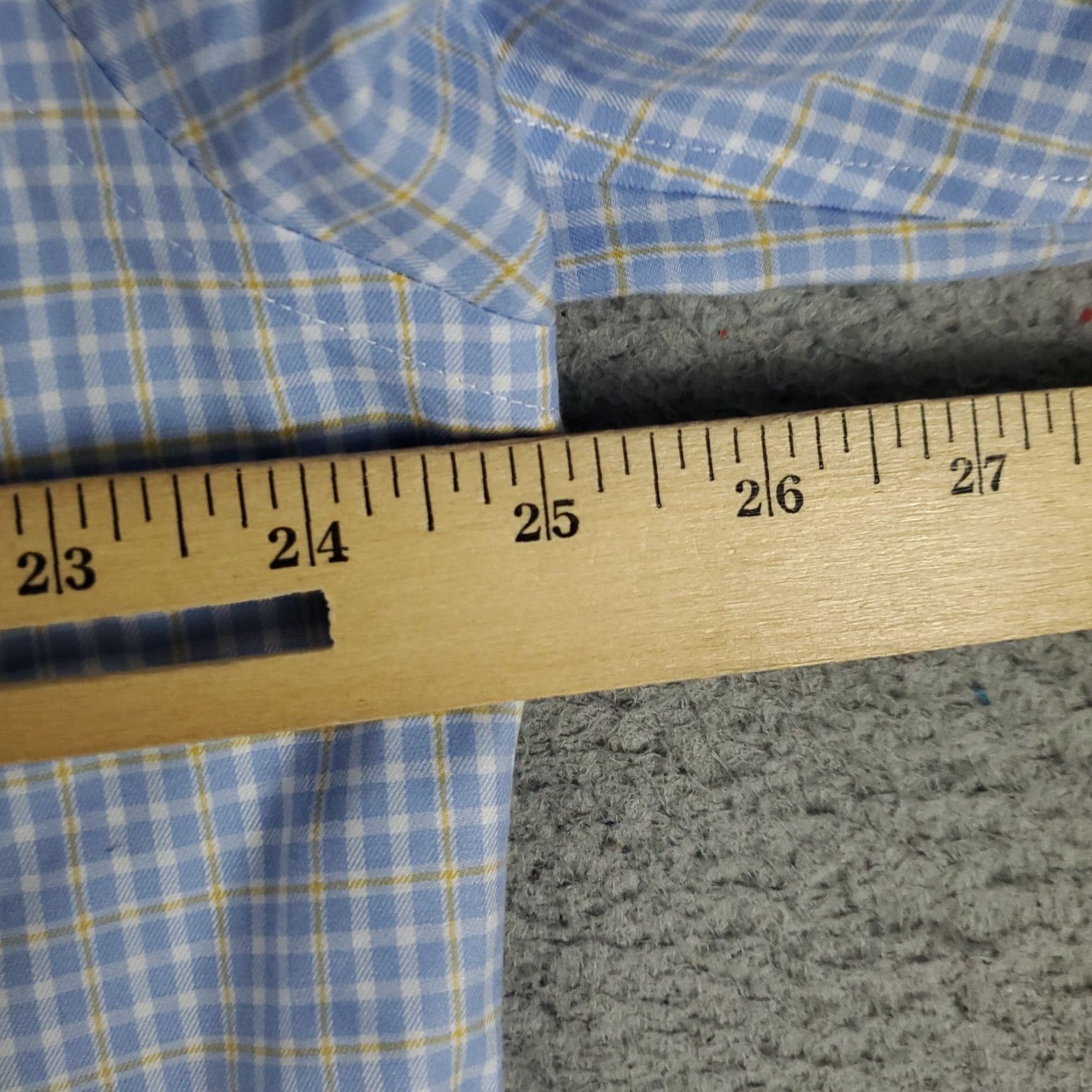 Brooks Brothers BROOKS BROTHERS Shirt Mens 16.5 Blue Plaid Regent Dress Button Up Long Sleeve Regular Fit Non-Iron Pockets Classic 90s? (Ignore) Size 42R - 5 Thumbnail