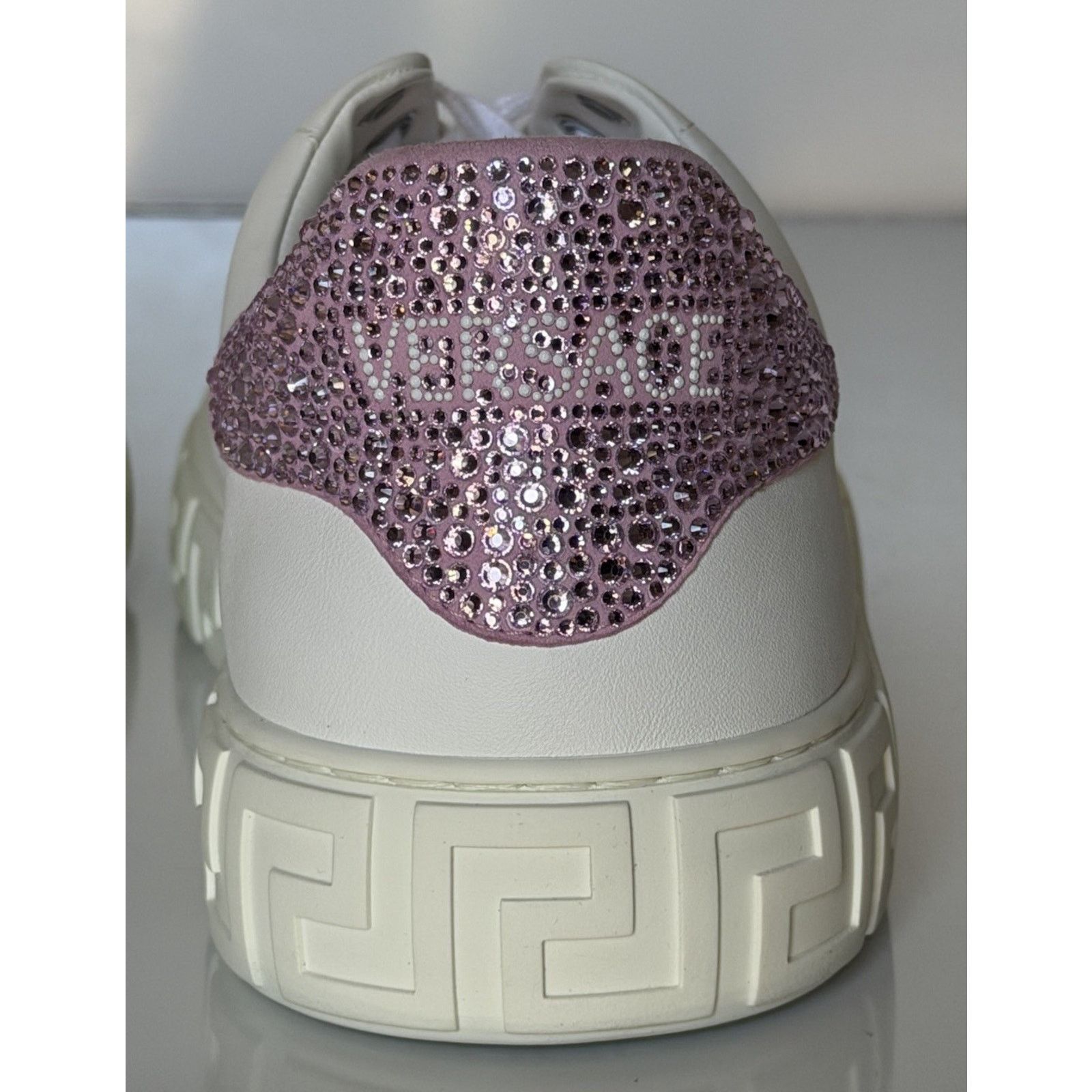 Versace Versace Crystal Greek Leather Sneakers 10.5 US 1013568 Size US 10.5 / IT 40.5 - 14 Thumbnail