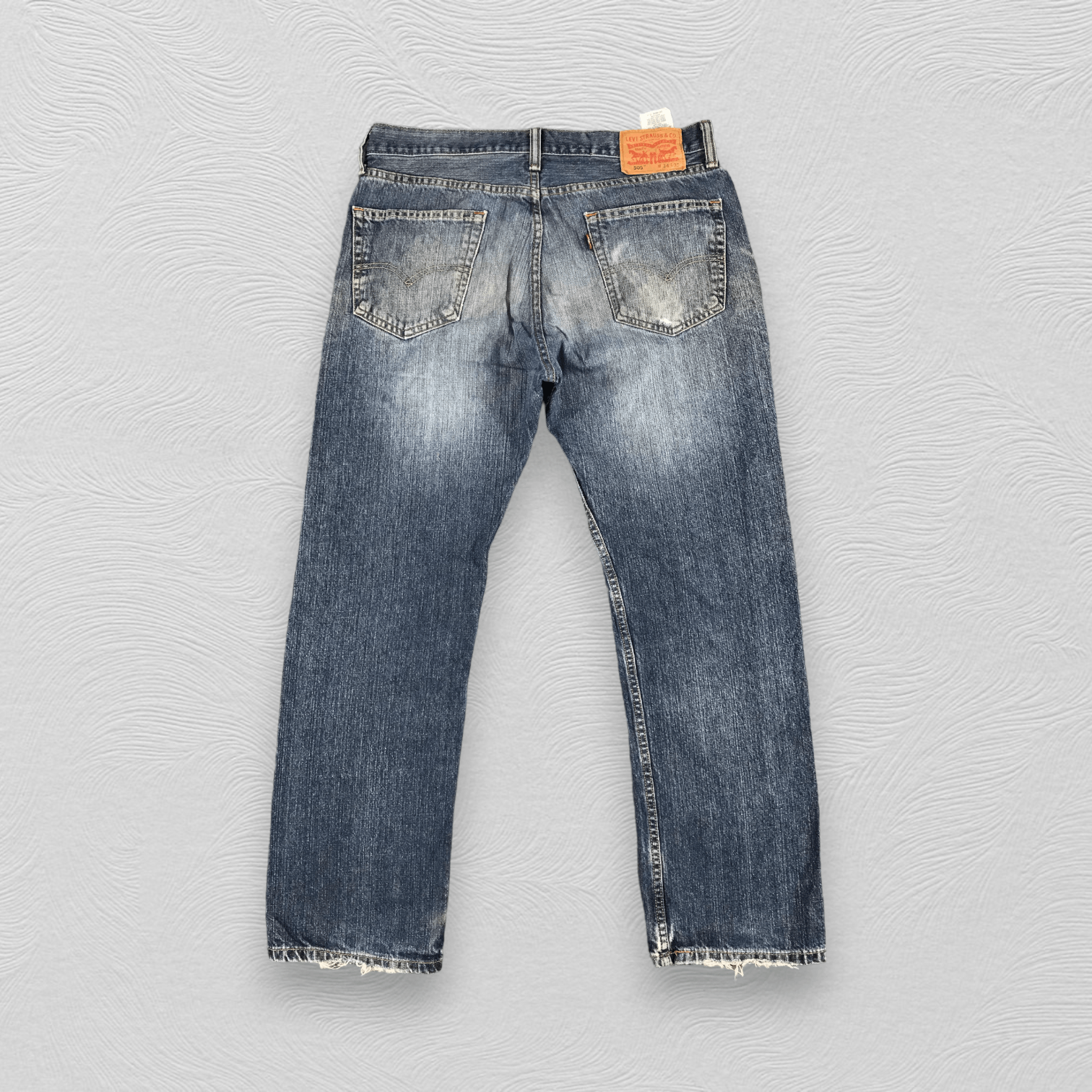 Levi's Vintage Levis 505 Jeans Faded Blue Denim KJ479 Size US 34 / EU 50 - 2 Thumbnail