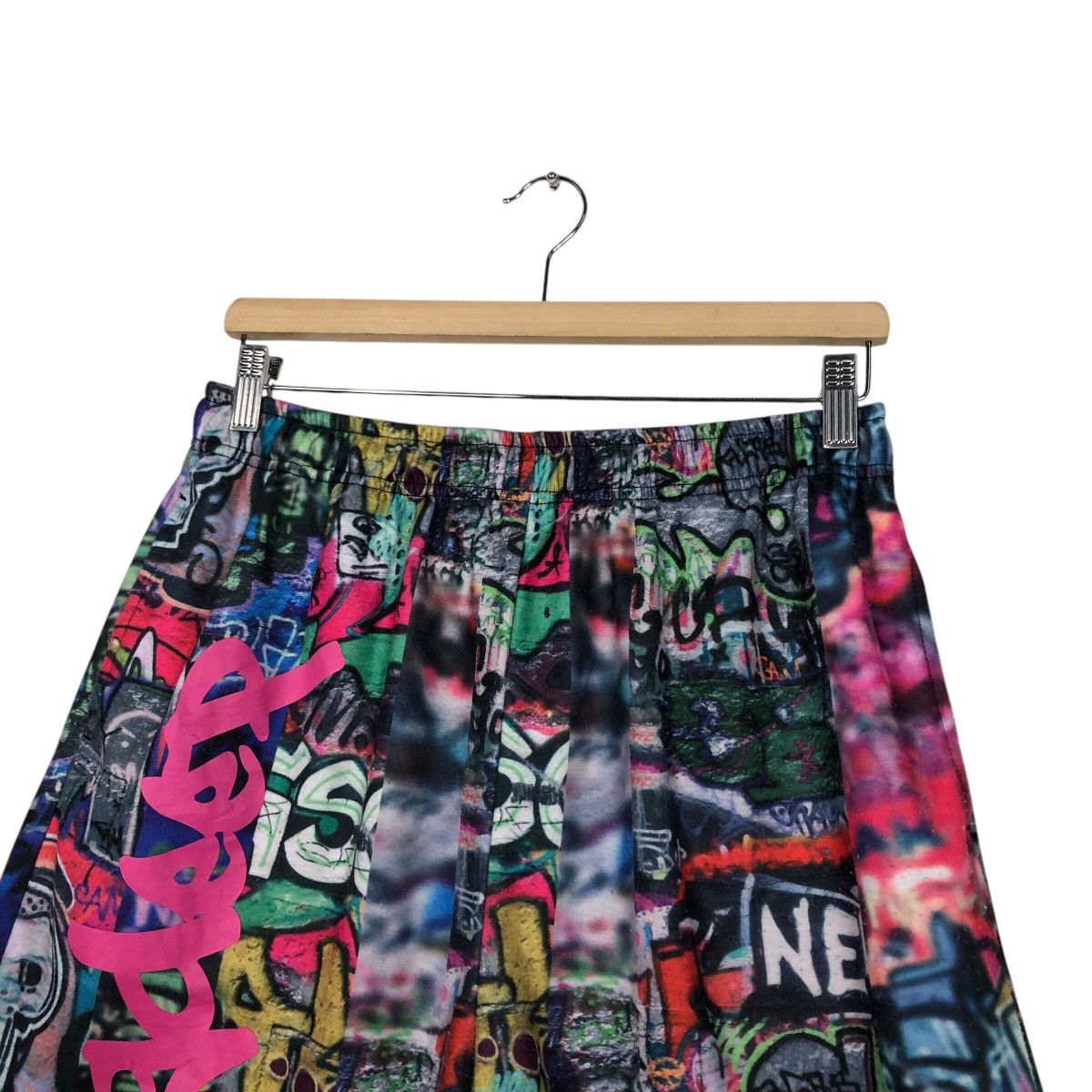 Japanese Brand 📌Vintage Short Pants Dig Deep Full Print Punk Design Size US 30 / EU 46 - 9 Thumbnail