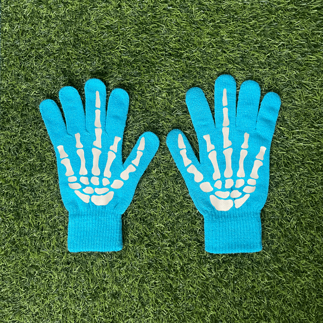 Vintage SKULL MIDDLE FINGER GLOVES Size ONE SIZE - 1 Preview