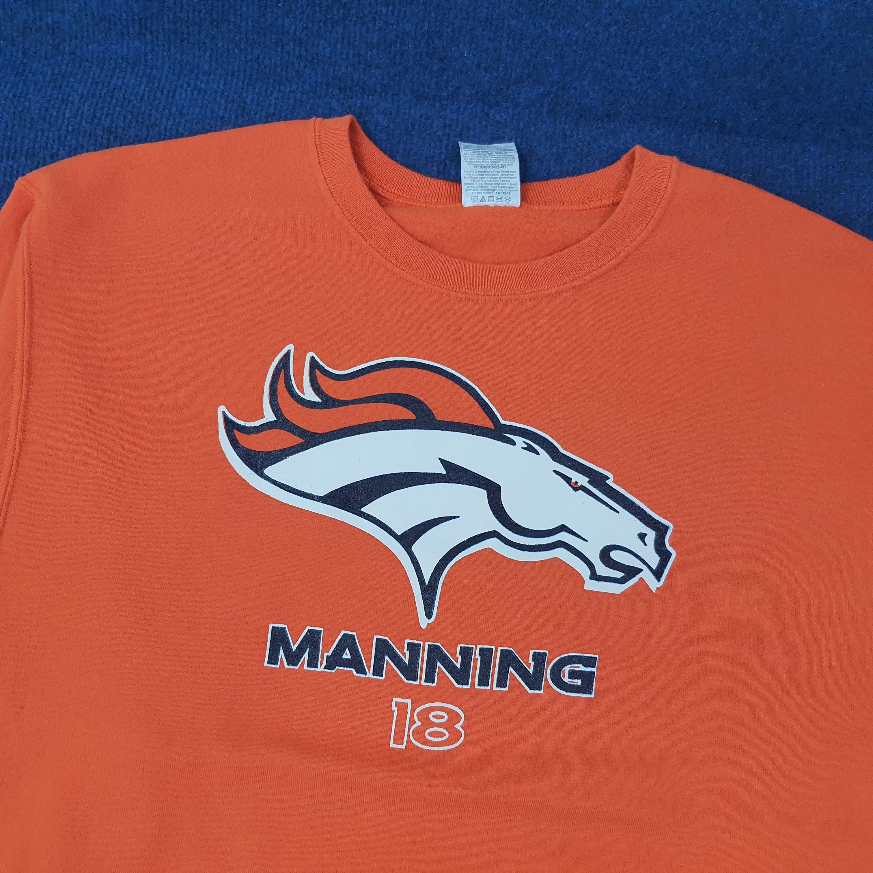 NFL Vintage NFL Jerzees Manning Sports Team Sweatshirt C226N18 Size US M / EU 48-50 / 2 - 2 Thumbnail