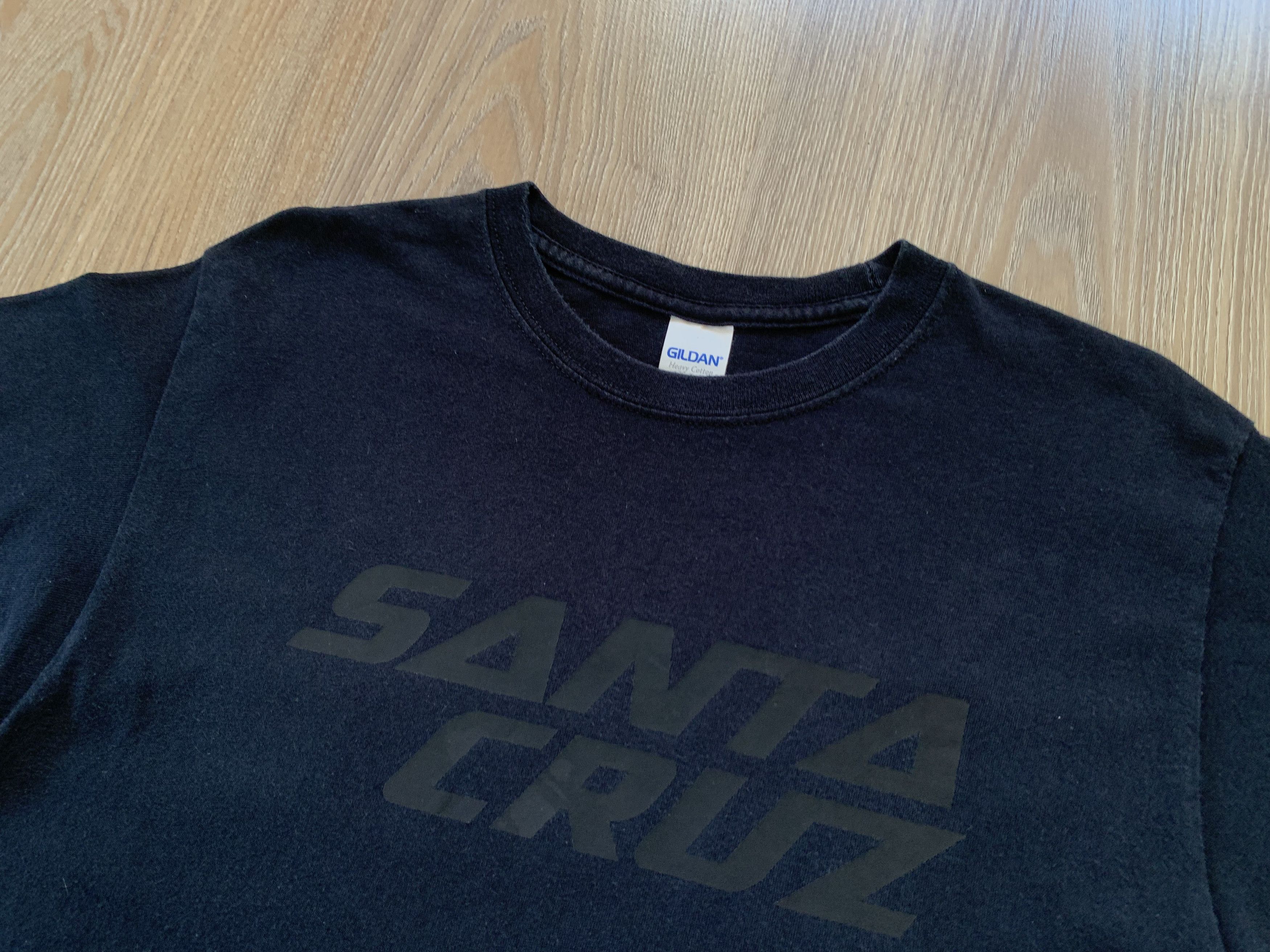 Santa Cruz Skateboards Vintage Gildan Santa Cruz Black Printed T Shirt Size US M / EU 48-50 / 2 - 4 Thumbnail