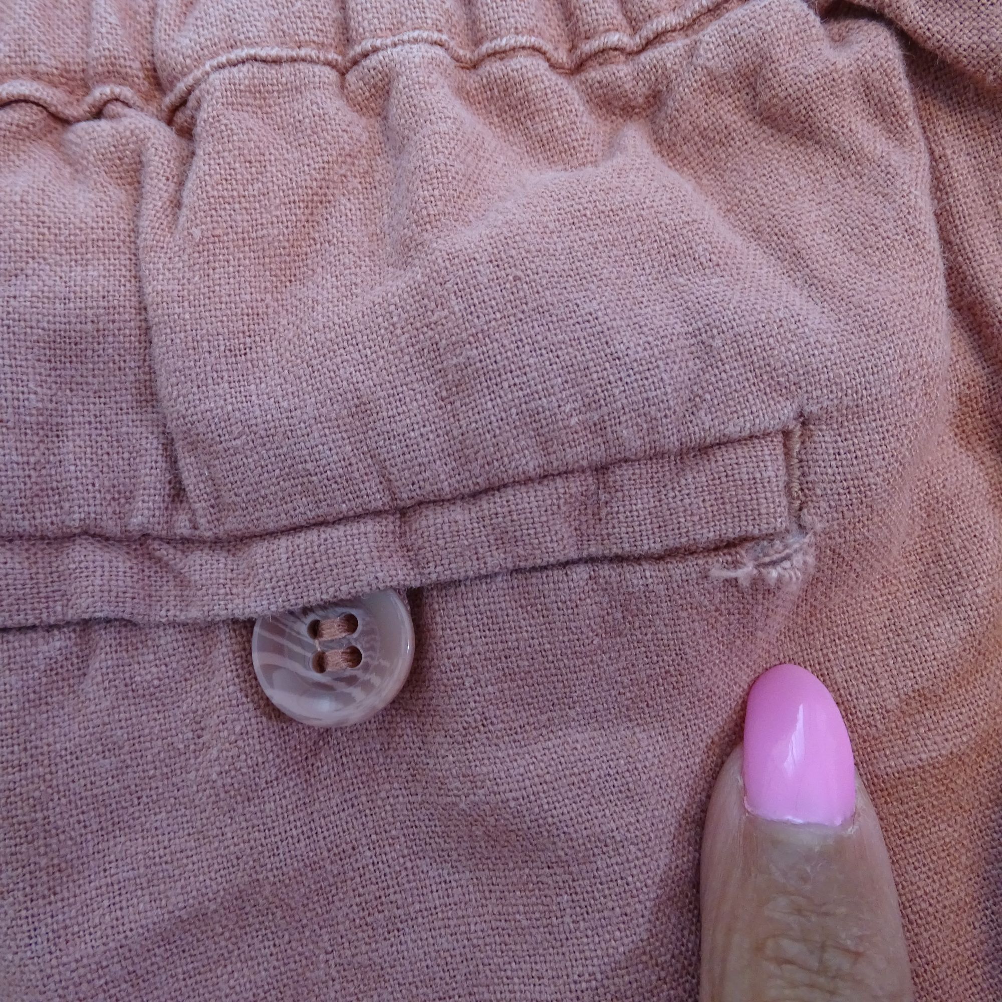 Other Love Tree Women Pink Linen Blend Shorts Size L Casual Summer Size 30" / US 8 / IT 44 - 13 Thumbnail