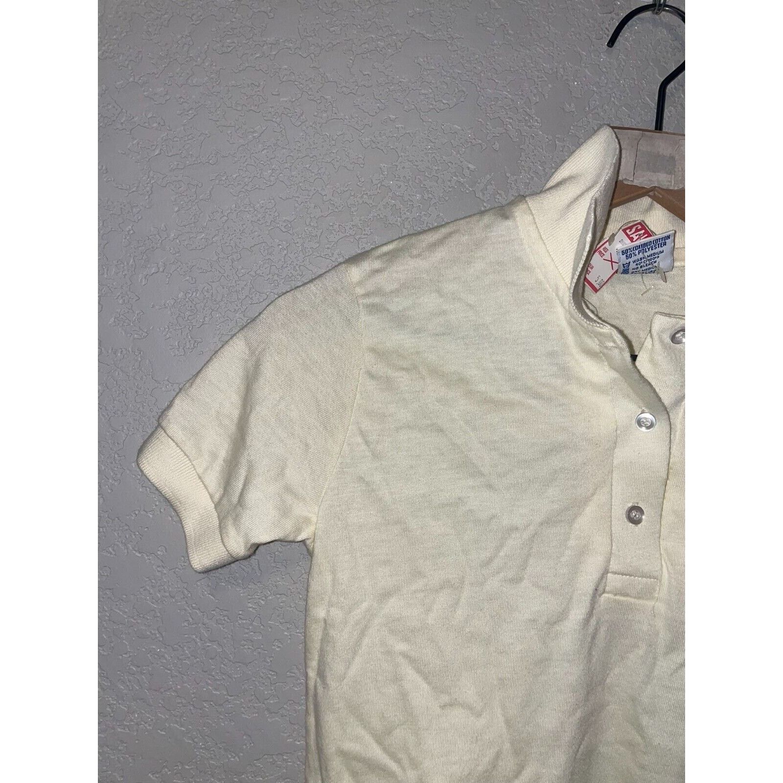 Hanes 1970s Vintage Women's Hanes For Women Polo Blank Shirt 70s Size S / US 4 / IT 40 - 3 Thumbnail
