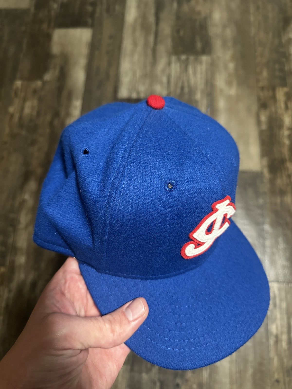 Ebbets Field Flannels Vintage Jersey City Giants Fitted Hat 7 1/2 Size ONE SIZE - 3 Thumbnail