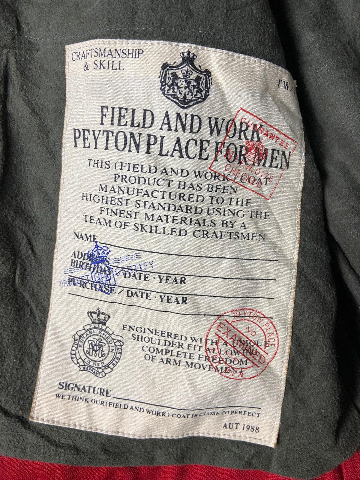 PPFM Vintage Peyton Place For Men Jacket (144) Size US S / EU 44-46 / 1 - 10 Thumbnail